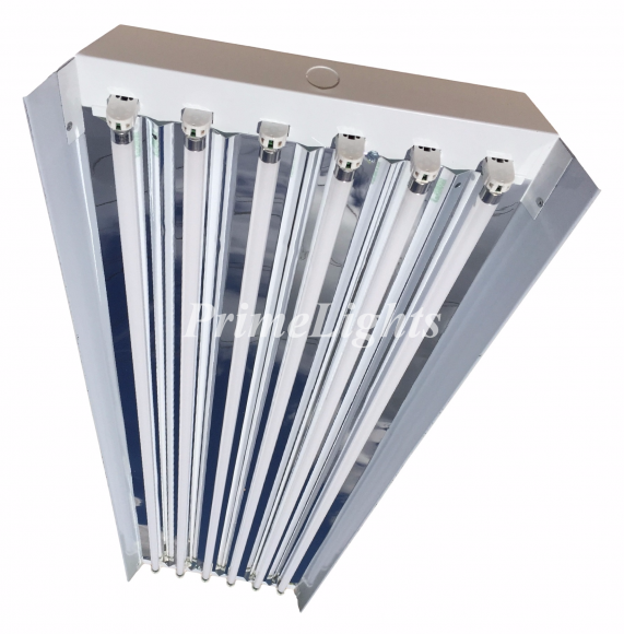 6 bulb t5 grow light 6 Lamp T5HO Highbay Fluorescent Light Fixtures (8 Pack)