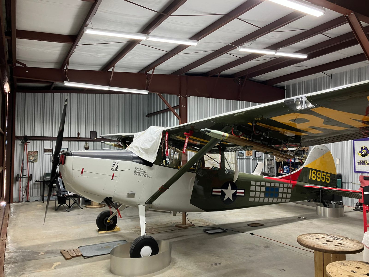 What is the Best LED Lighting for a  18' 20' 22' 24'+ Foot Tall / High Airplane Hangar Shop?