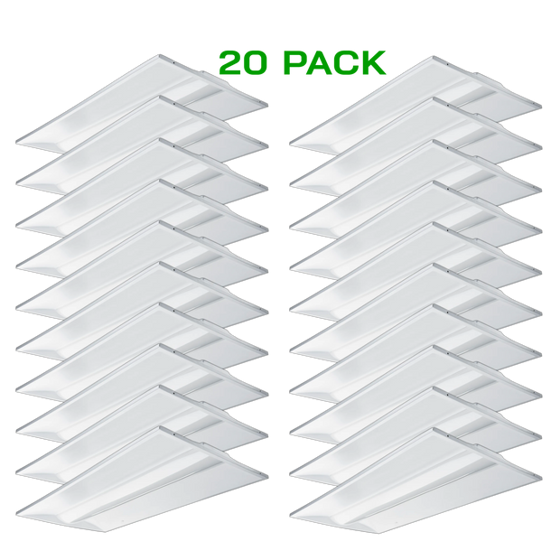 2' x 4' LED Center Basket Troffer - Up to 50W / 9000 Lumens (20 Pack)