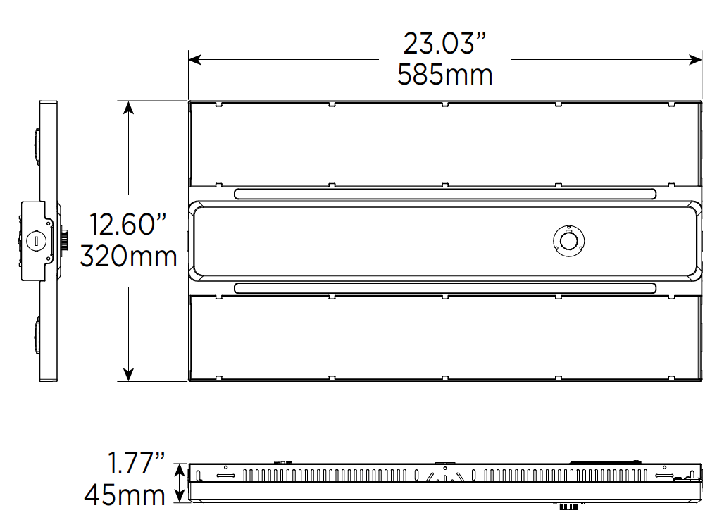 LED 2' WILDCAT Gen2.0 290/255/220 Watt TAA Certified Bay Shop Light Up to 42,300 Lumen