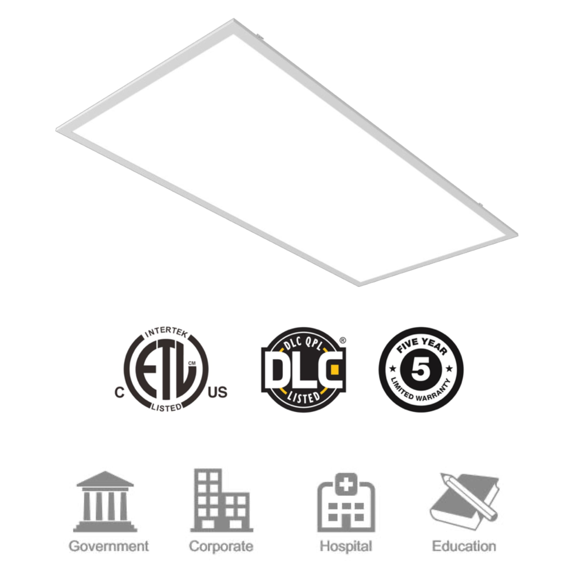 2'X4' LED Panel Up to 72 Watt - 12,960 Lumen SUPER BRITE(4 PACK ...