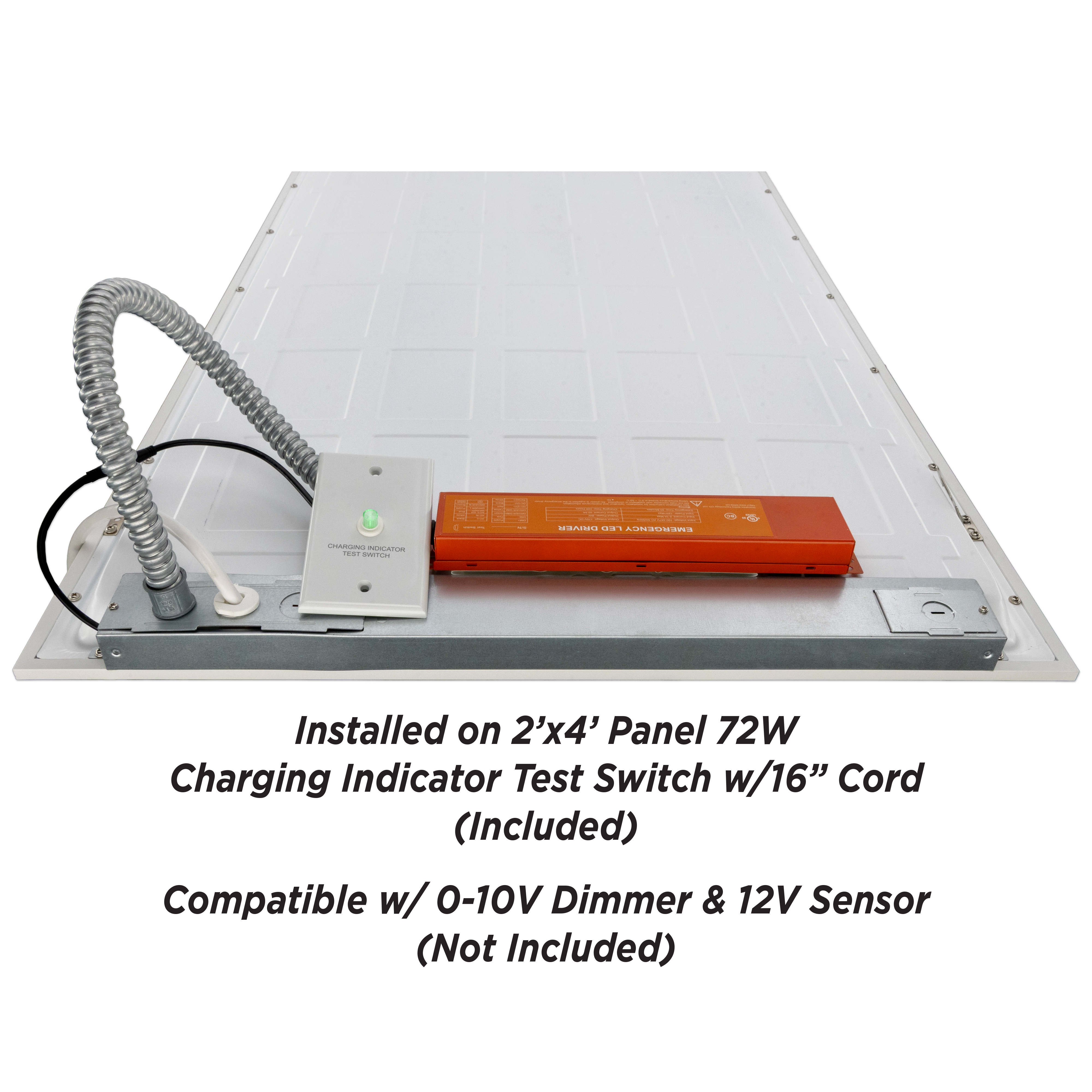 Emergency LED 8W Driver - 90 Min Battery Backup - for Panels & Troffers