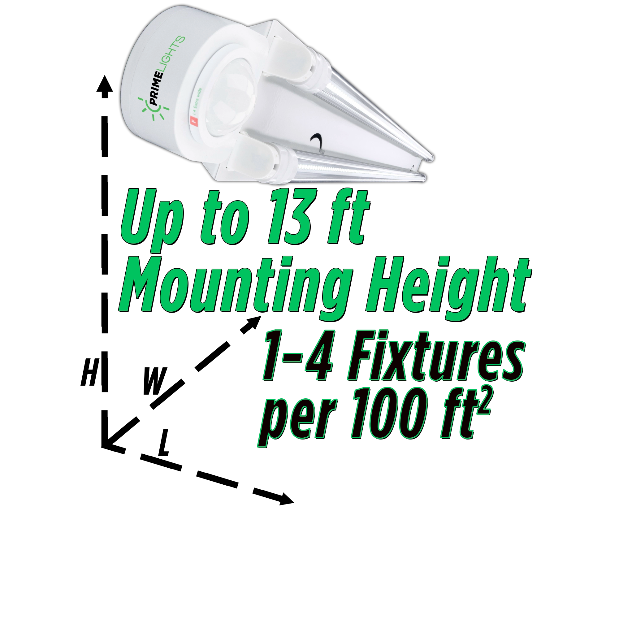 4ft. LED 2 Lamp BOLT® GEN 2.0: Brighter, Most Efficient, Sleeker - 40W Clear LEDs 7,200 Lumen - Motion Activated Shop Light