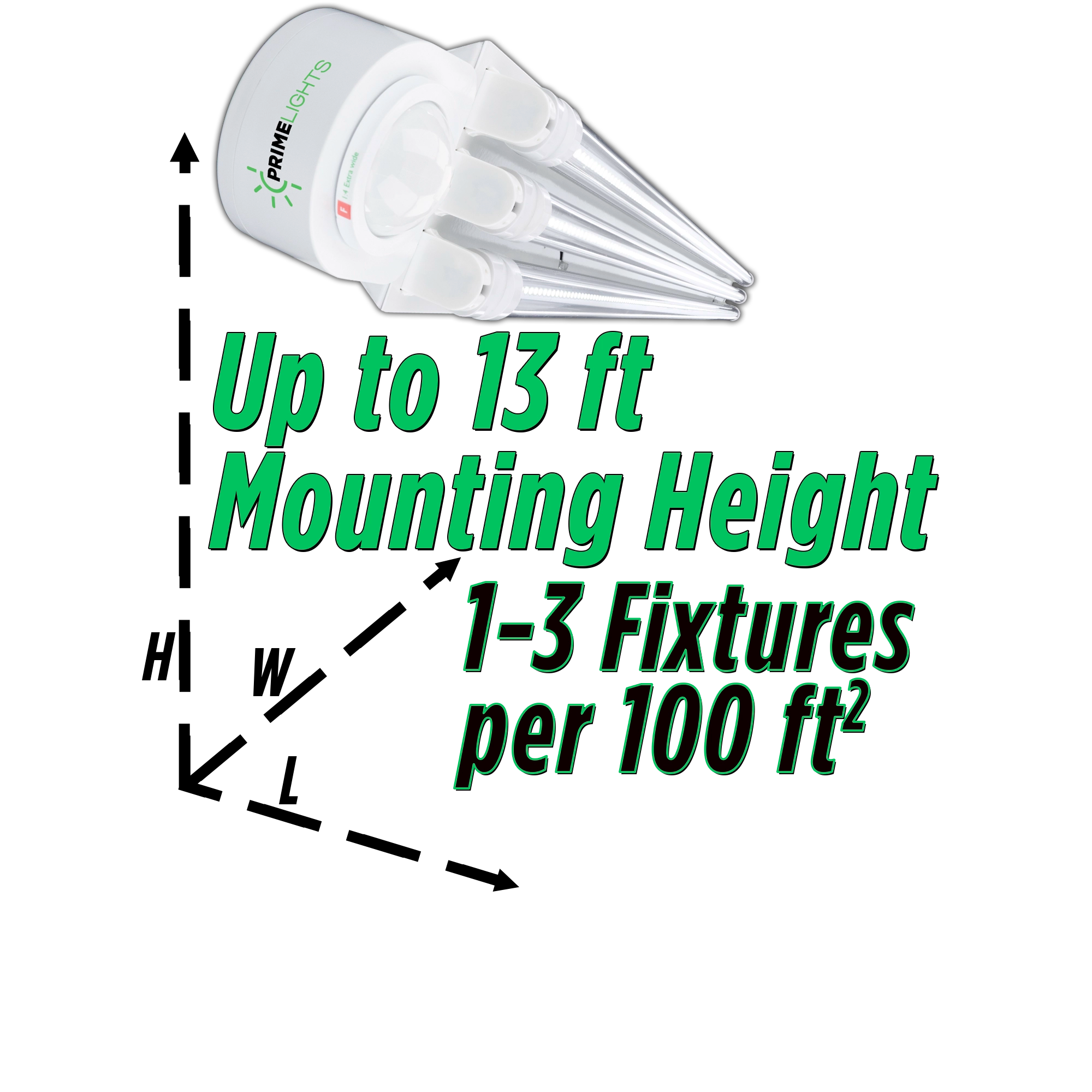 4ft. LED 3 Lamp BOLT® GEN 2.0: Brighter, Most Efficient, Sleeker - 60W Clear LEDs 10,800 Lumens - Motion Activated Shop Light