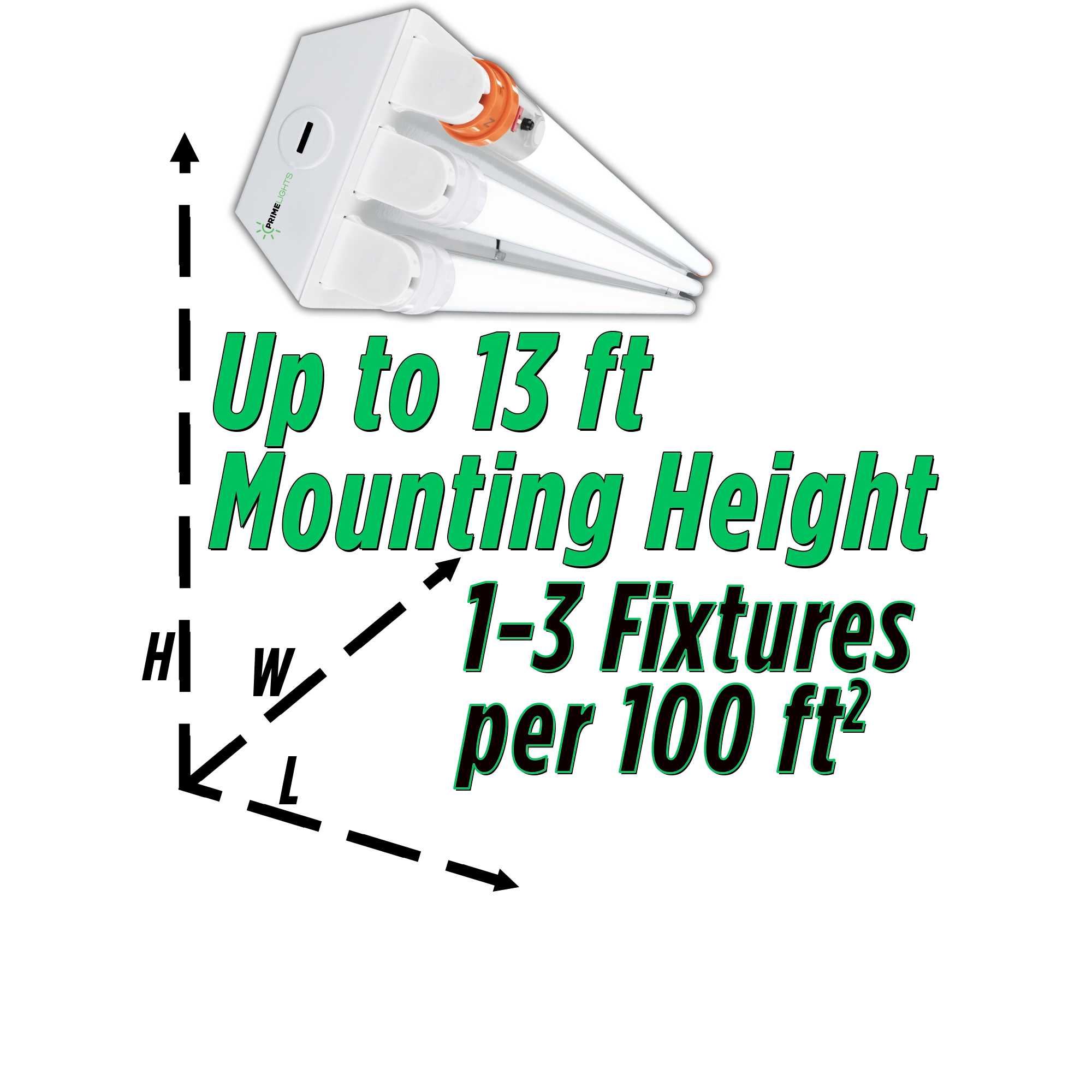 4ft. LED 3 Lamp BOLT® GEN 2.0: 90 Min EM Battery Backup Lamp - 60W LEDs 10,800 lumens