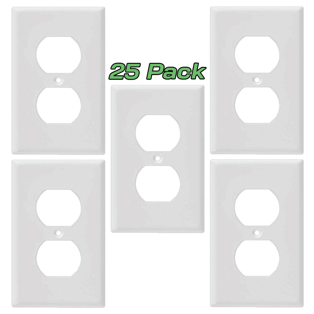 Energetic Lighting EWP-GDRCT-25P (25 Pack) Wall Plate for Duplex Receptacle