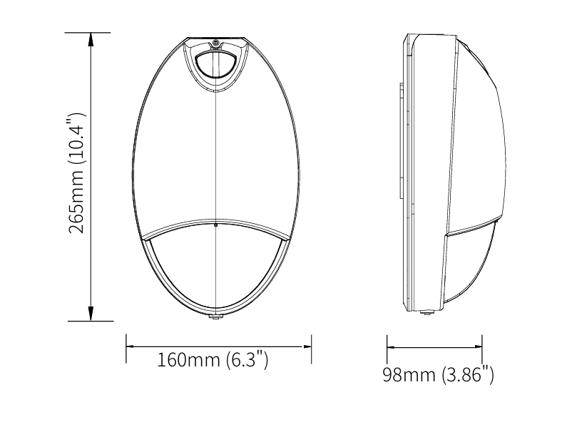 Die-Cast Emergency Wall Pack - Cold Weather (Case of 4)