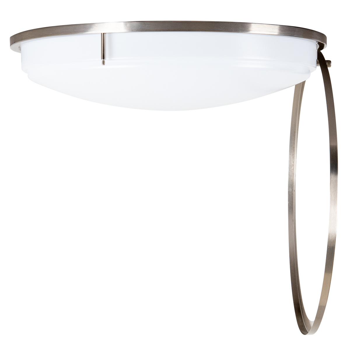 Energetic Lighting FMB16R22E92750 16" Flush Mount Double Ring Brushed Nickel 24W/21W/18W, 120V, Dimmable, Color Selectable
