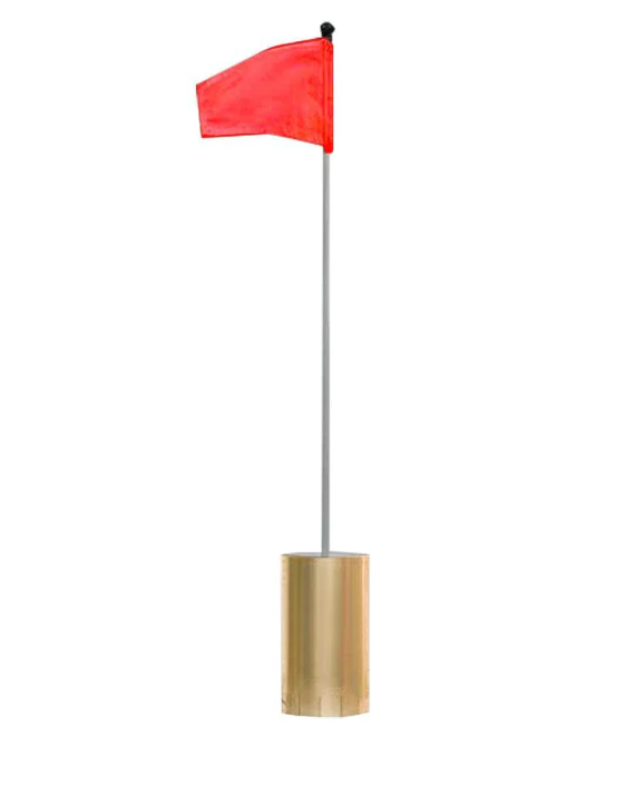 LED Golf Hole, Copper Cup, Light, Pin, and Flags