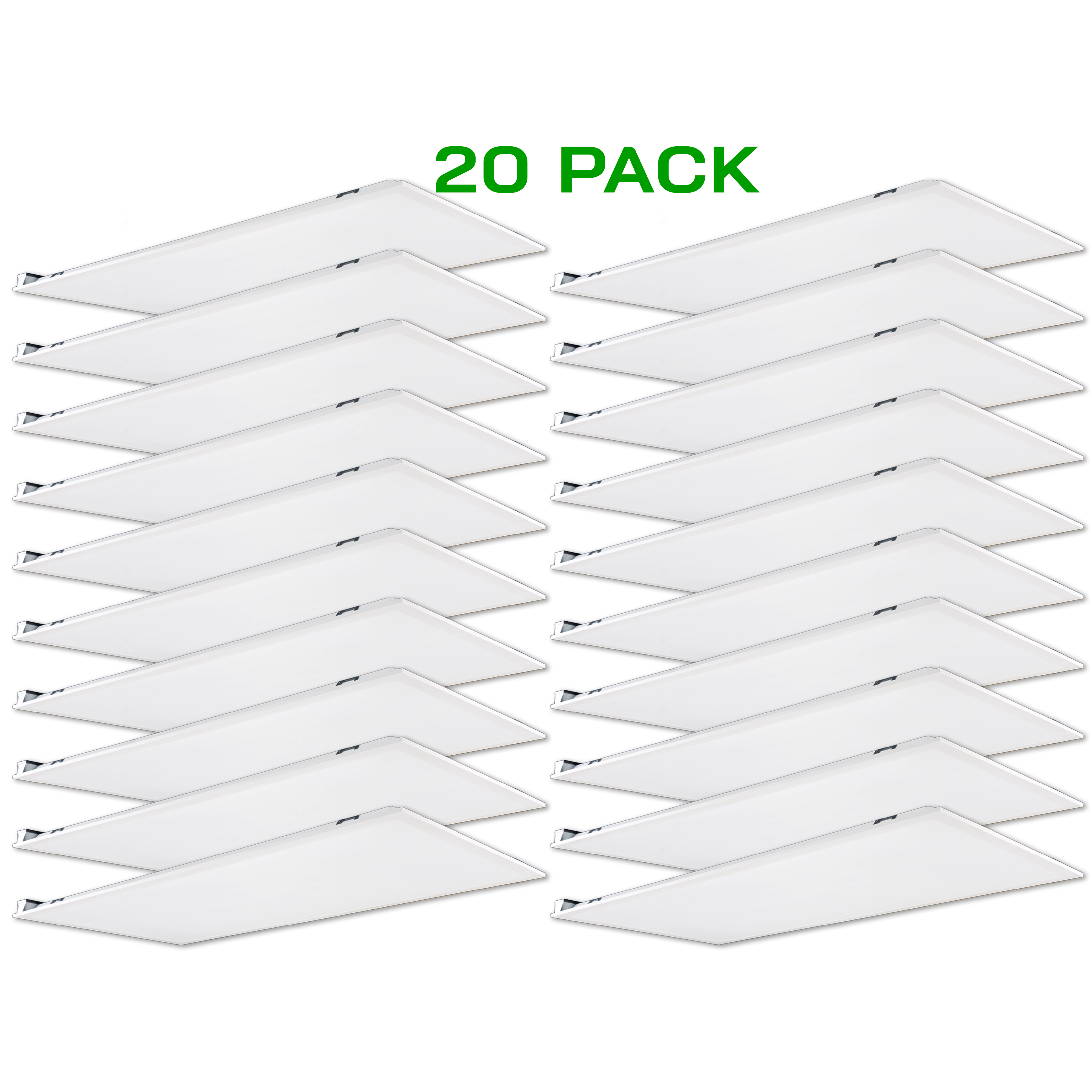 LIMITED OFFER 2' X 4' LED 30-40 Watt Selectable Panel Troffer 3500-5000K Selectable (20 PACK)
