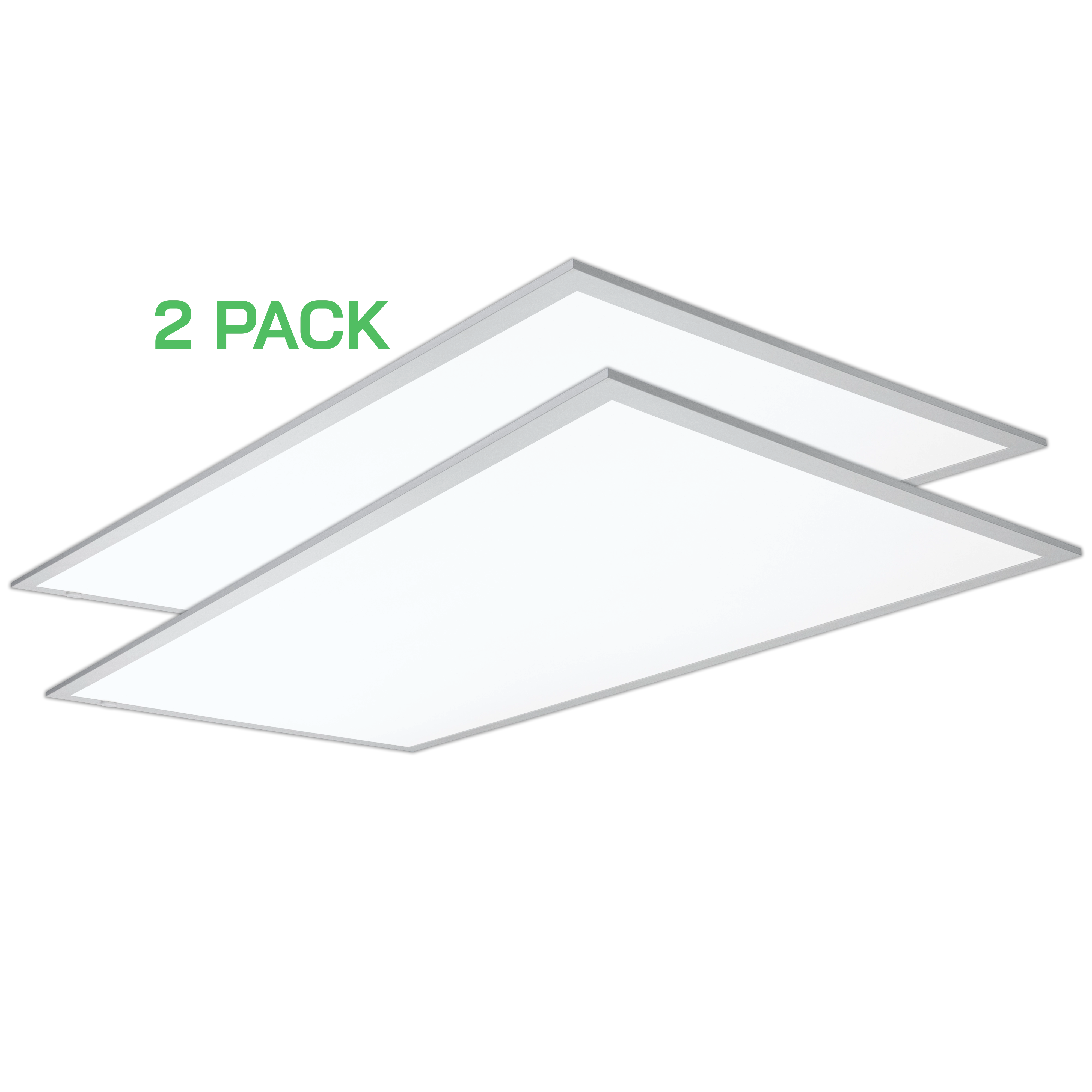 2' X 4' LED 40 Watt Panel Troffer (2 PACK)