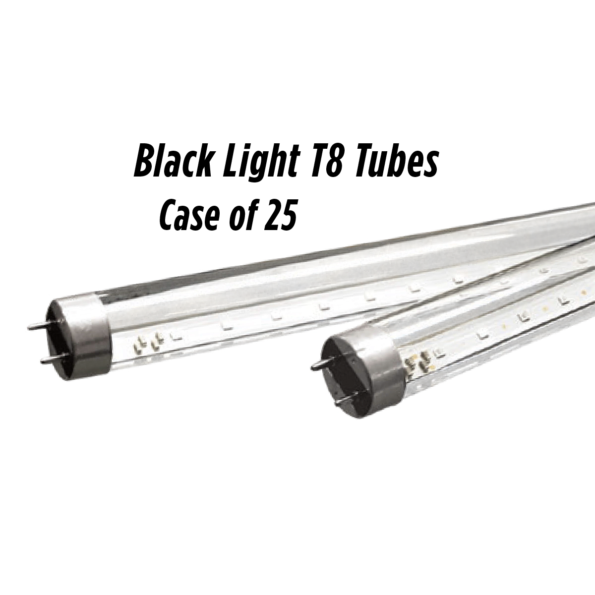 4' Ft. T8 LED Black Light 15W - Ballast Compatible or Direct Wire (Case of 25)