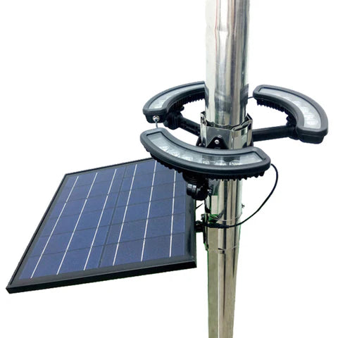 PrimeLights Solar - Solar Powered Flag Pole Light 16W, 1890 Lumens