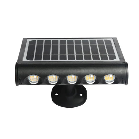 PrimeLights Solar - Solar Powered LED Wall Pack Security Light 8W, 950 Lumens