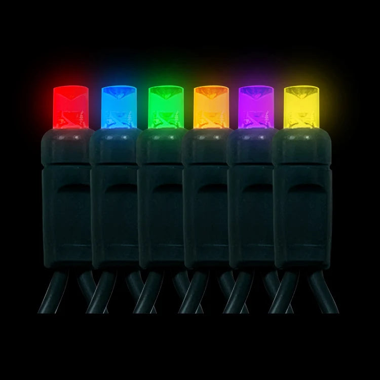 Premium LED 5mm 50 Light Strands - 4" & 6" Spacing - 24 Strands per Case