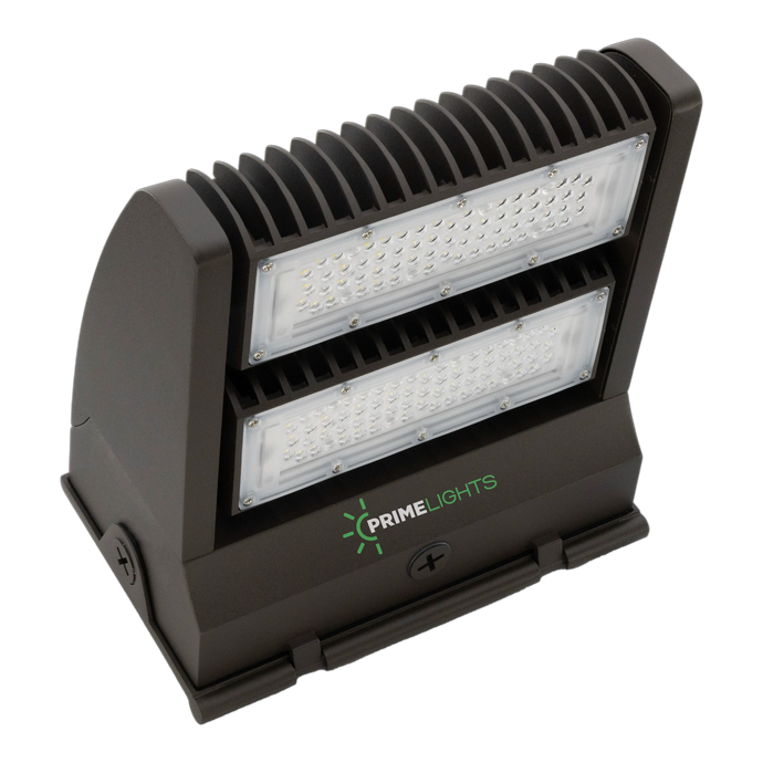 80W LED Wall Pack-Dual Swivel-10,800 Lumen, Photocell, Dimmable