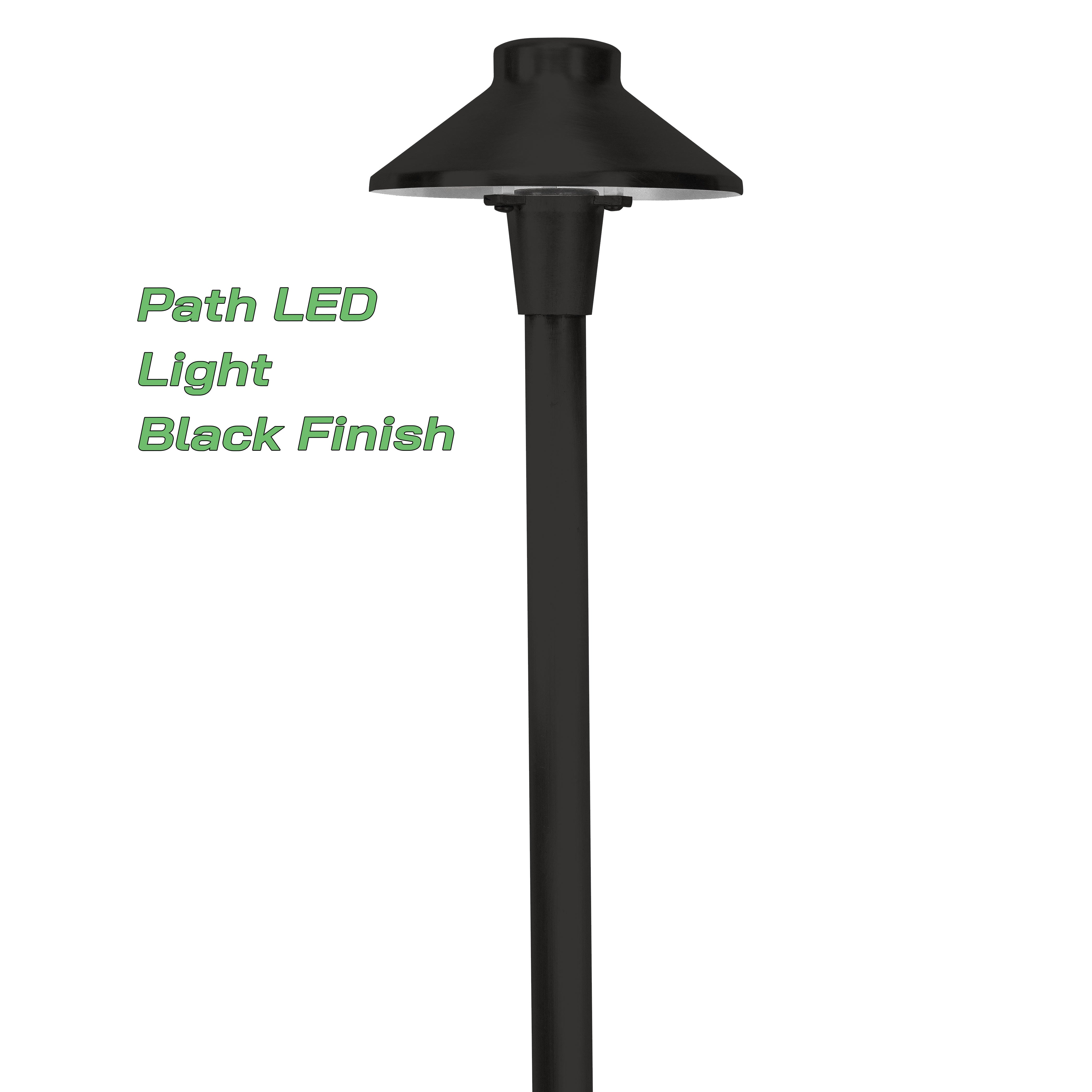 40 LED Light Kit 5 - 300W Transformer w/ 500' Wire | Solid Brass | Matt Bronze or Black | 2700K Warm White