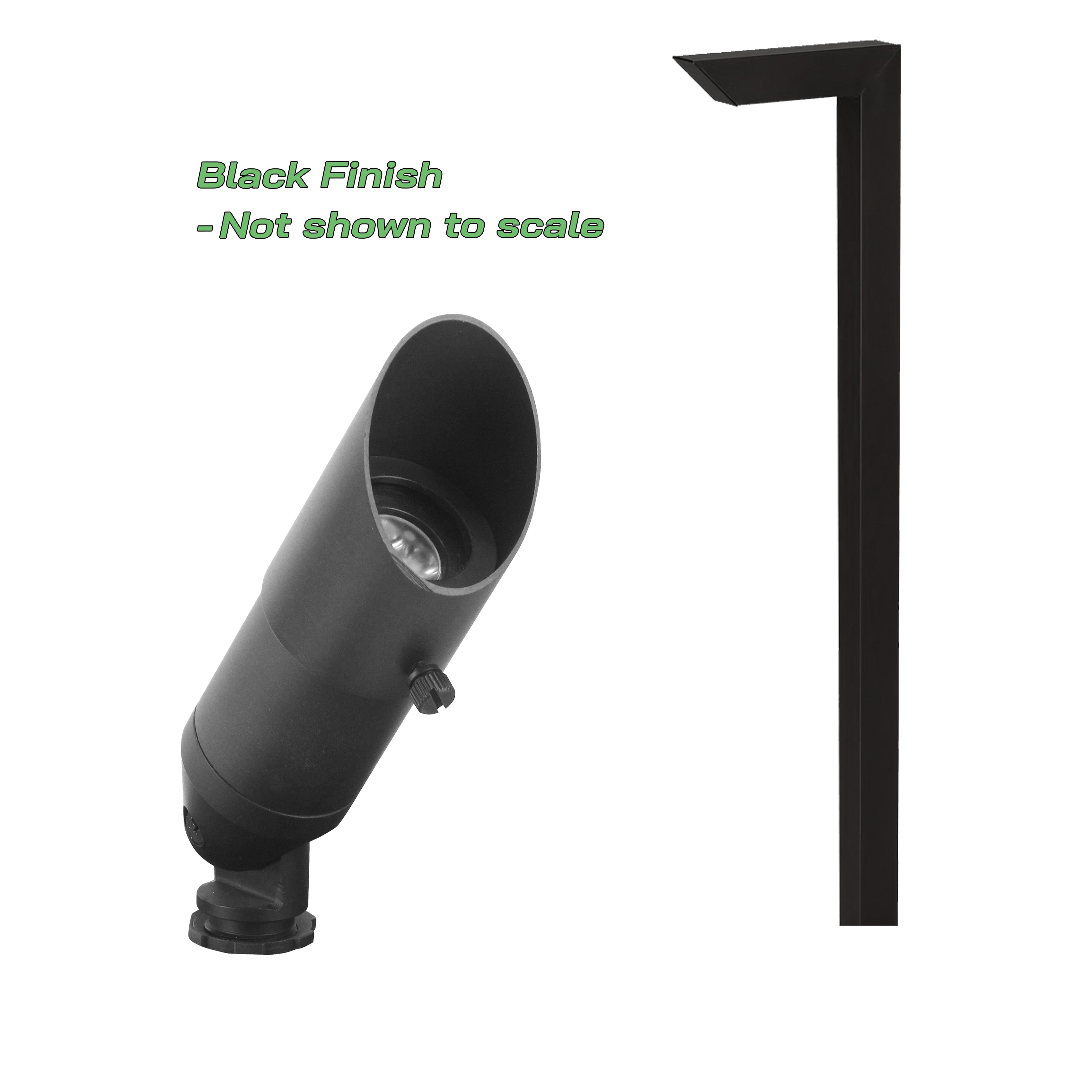 20 LED Light Kit 2 - 75W Transformer w/ 250' Wire | Solid Brass | Matt Bronze or Black | 2700K Warm White