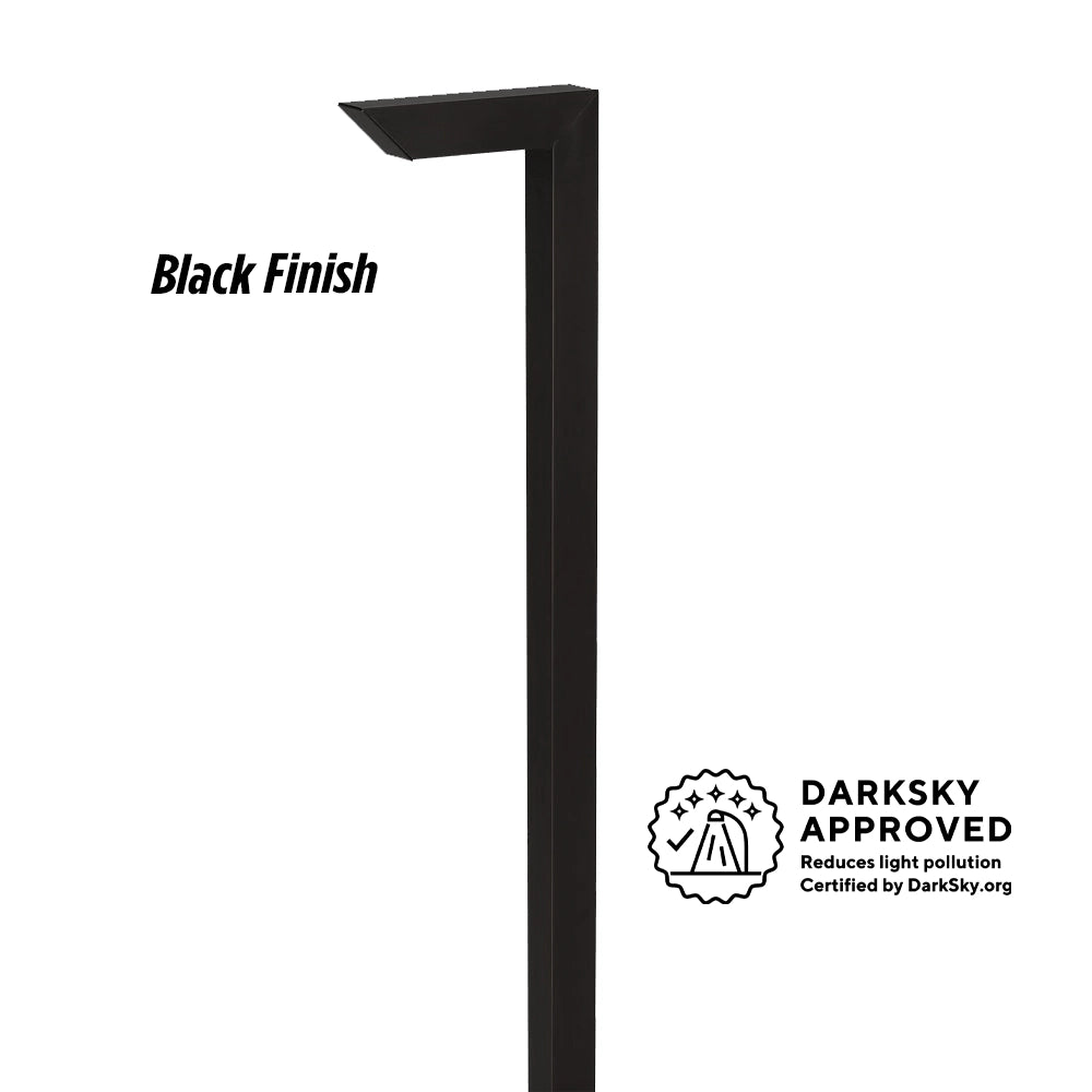 DarkSky Approved-Minimalist Modern Inspired LED Path &amp; Area Lights | Solid Brass | Matte Bronze or Black | 2700K Warm White