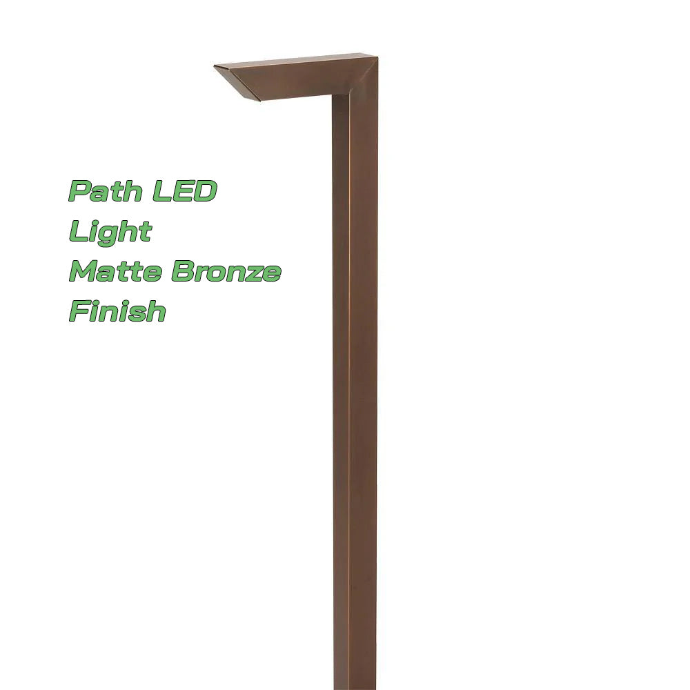 20 LED Light Kit 2 - 75W Transformer w/ 250' Wire | Solid Brass | Matt Bronze or Black | 2700K Warm White