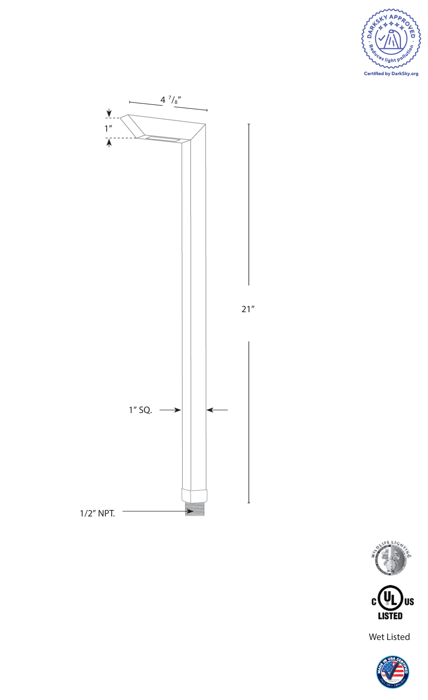 20 LED Light Kit 2 - 75W Transformer w/ 250' Wire | Solid Brass | Matt Bronze or Black | 2700K Warm White