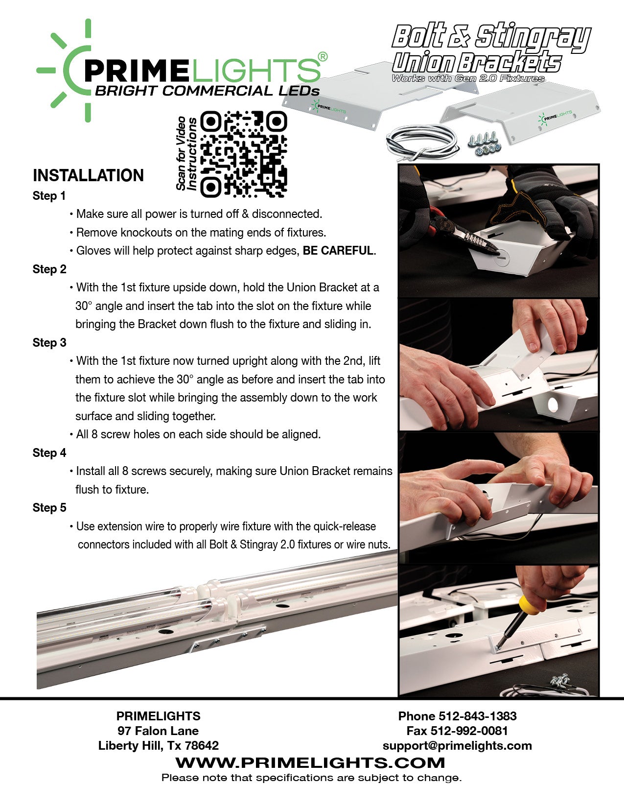 8ft. LED 4 Lamp BOLT® GEN 2.0: Brighter, Most Efficient, Sleeker - 80W Frosted LEDs 14,400 Lumens