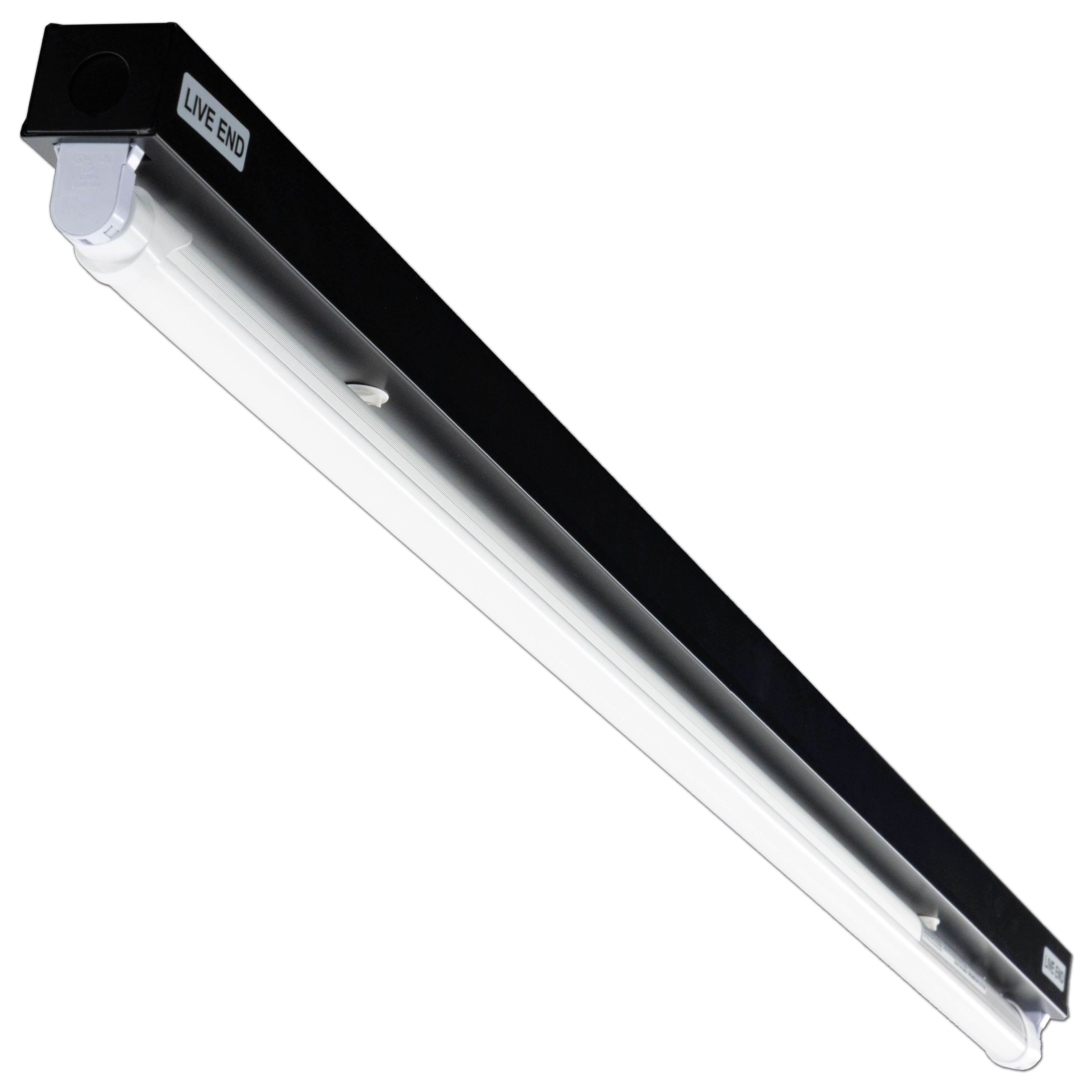 4ft LED T8 Light Black Fixture 20W 3,600 Lumen