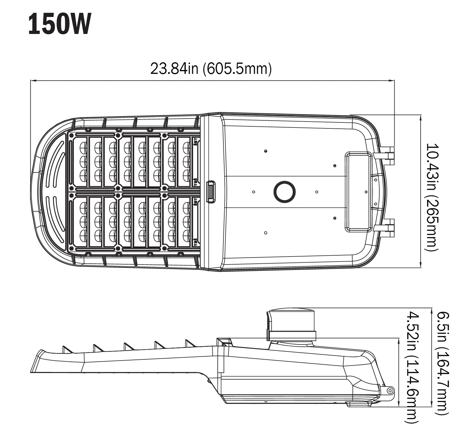 LED HammerHead Up to 150W - Roadway Light - Up to 20,000 Lumen