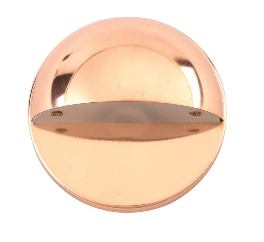 Round Surface Wall Mount Down Light | Solid Brass or Copper | Matte Bronze, Black or Raw Copper | 2700K Warm White