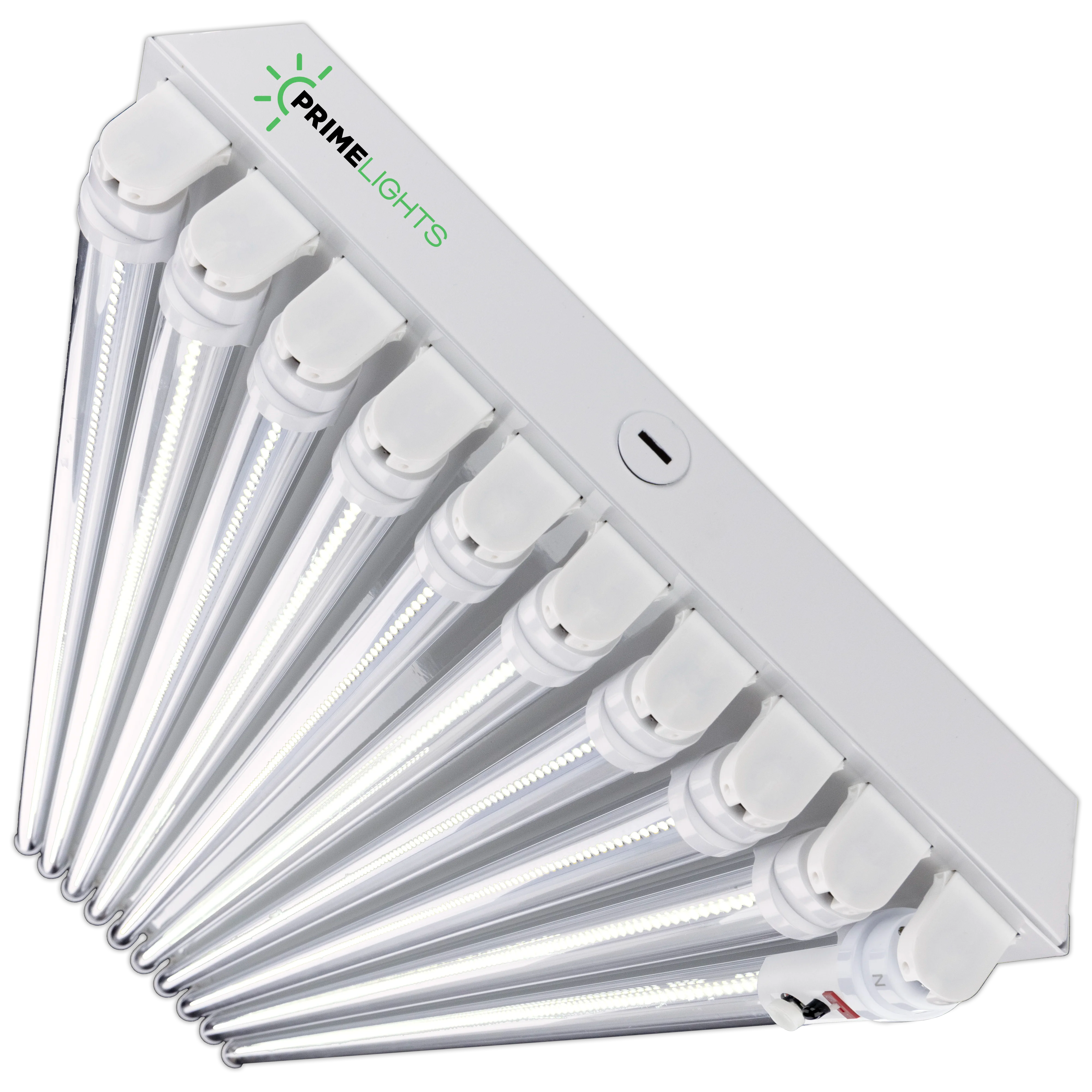 4ft. LED 10 Lamp STINGRAY®  GEN 2: 90 Minute EM Battery Backup (Up to 40 ft Mounting Height) 200W - 36,000 Lumens - Clear/Frosted