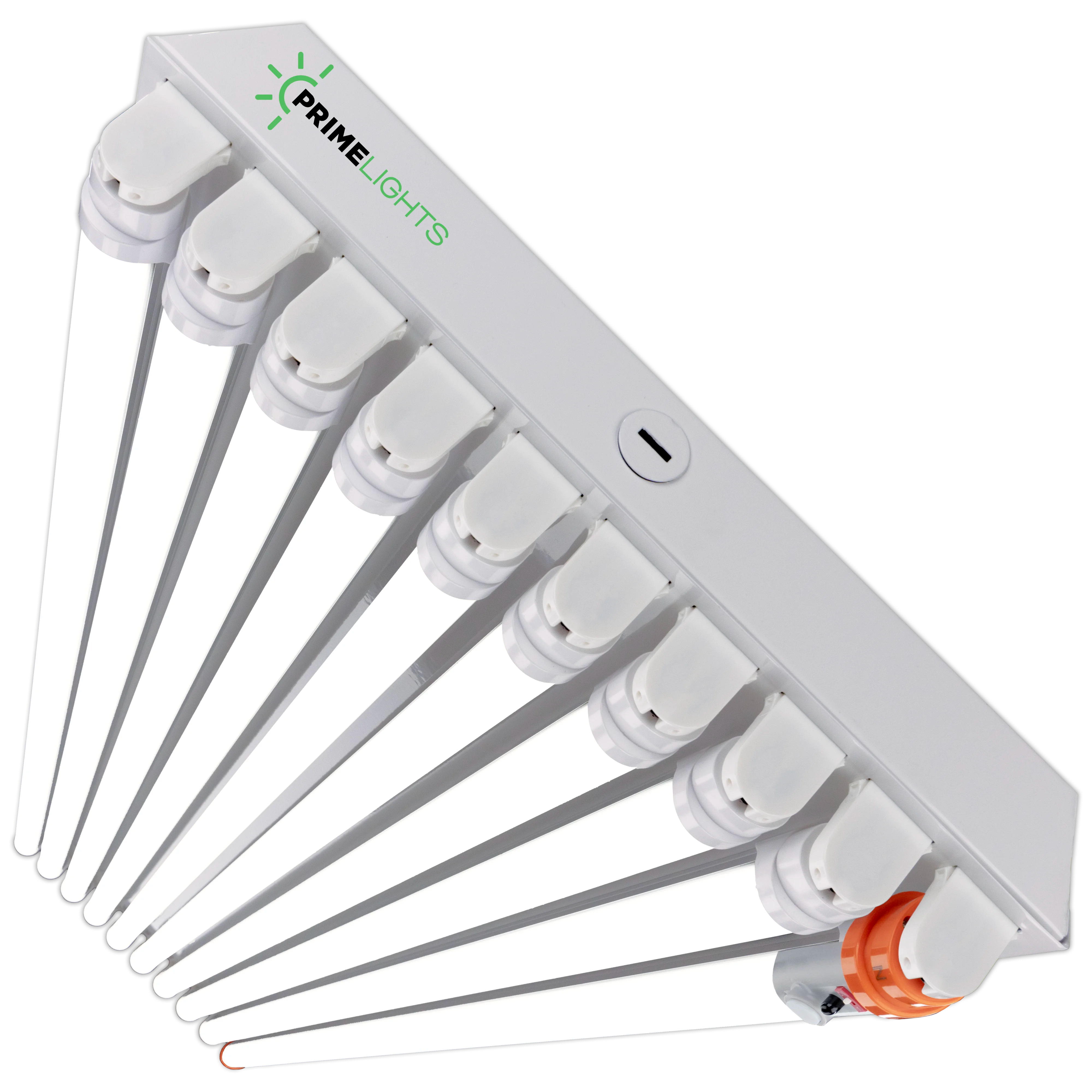4ft. LED 10 Lamp STINGRAY®  GEN 2: 90 Minute EM Battery Backup (Up to 40 ft Mounting Height) 200W - 36,000 Lumens - Clear/Frosted