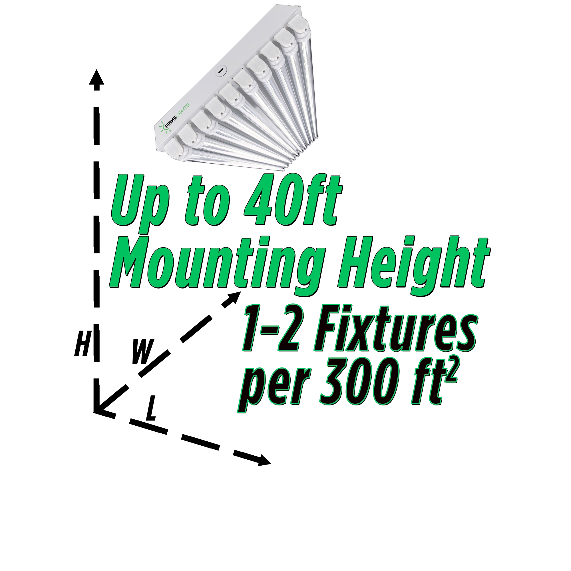 4ft. LED 10 Lamp STINGRAY® GEN 2 (Up to 40 ft Mounting Height) 200W - 36,000 Lumens - Clear/Frosted