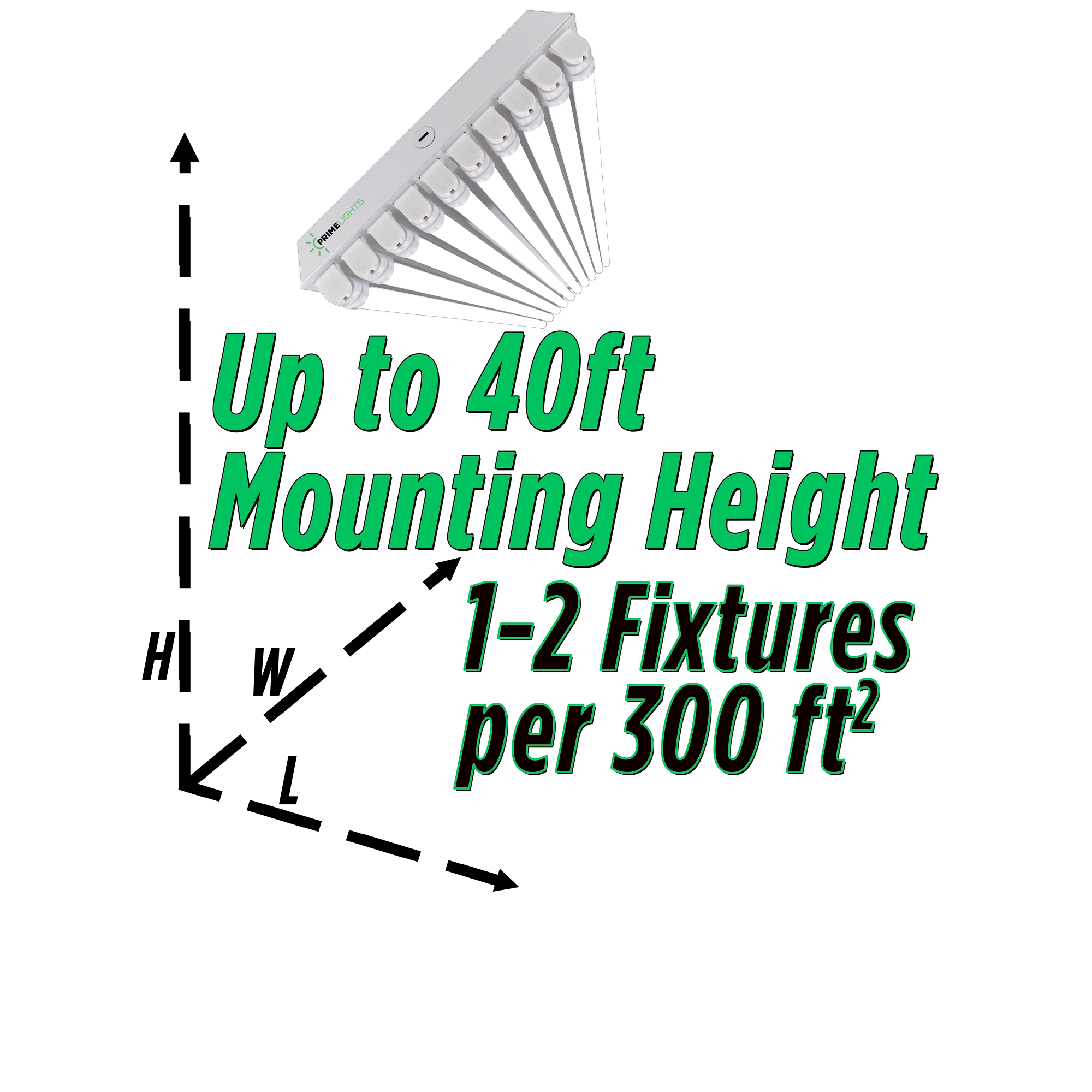 4ft. LED 10 Lamp STINGRAY® GEN 2 (Up to 40 ft Mounting Height) 200W - 36,000 Lumens - Clear/Frosted
