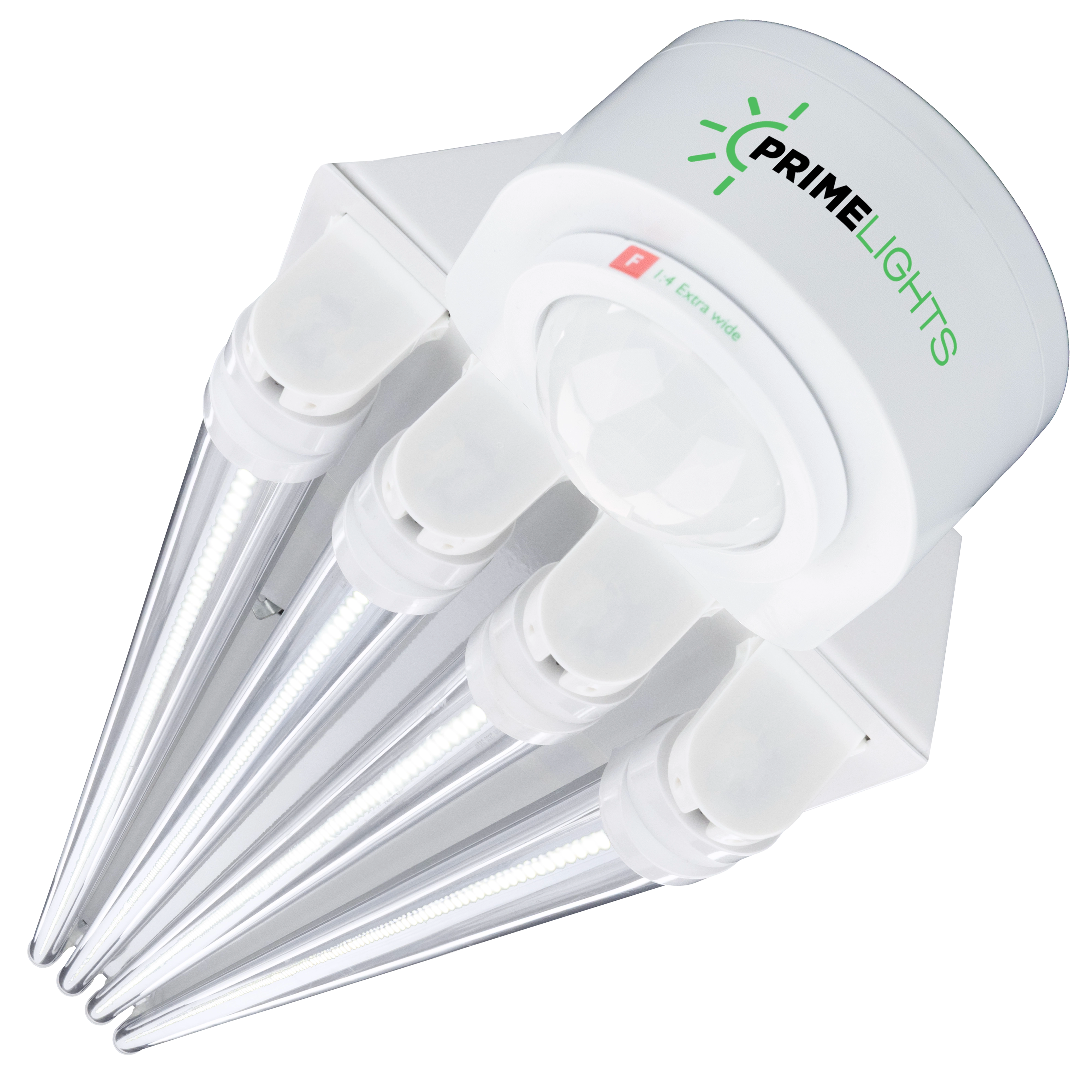 4ft. LED Motion Activated 4 Lamp STINGRAY® GEN 2 (Up to 15 ft Mounting Height) 80W - 14,400 Lumens - Clear/Frosted