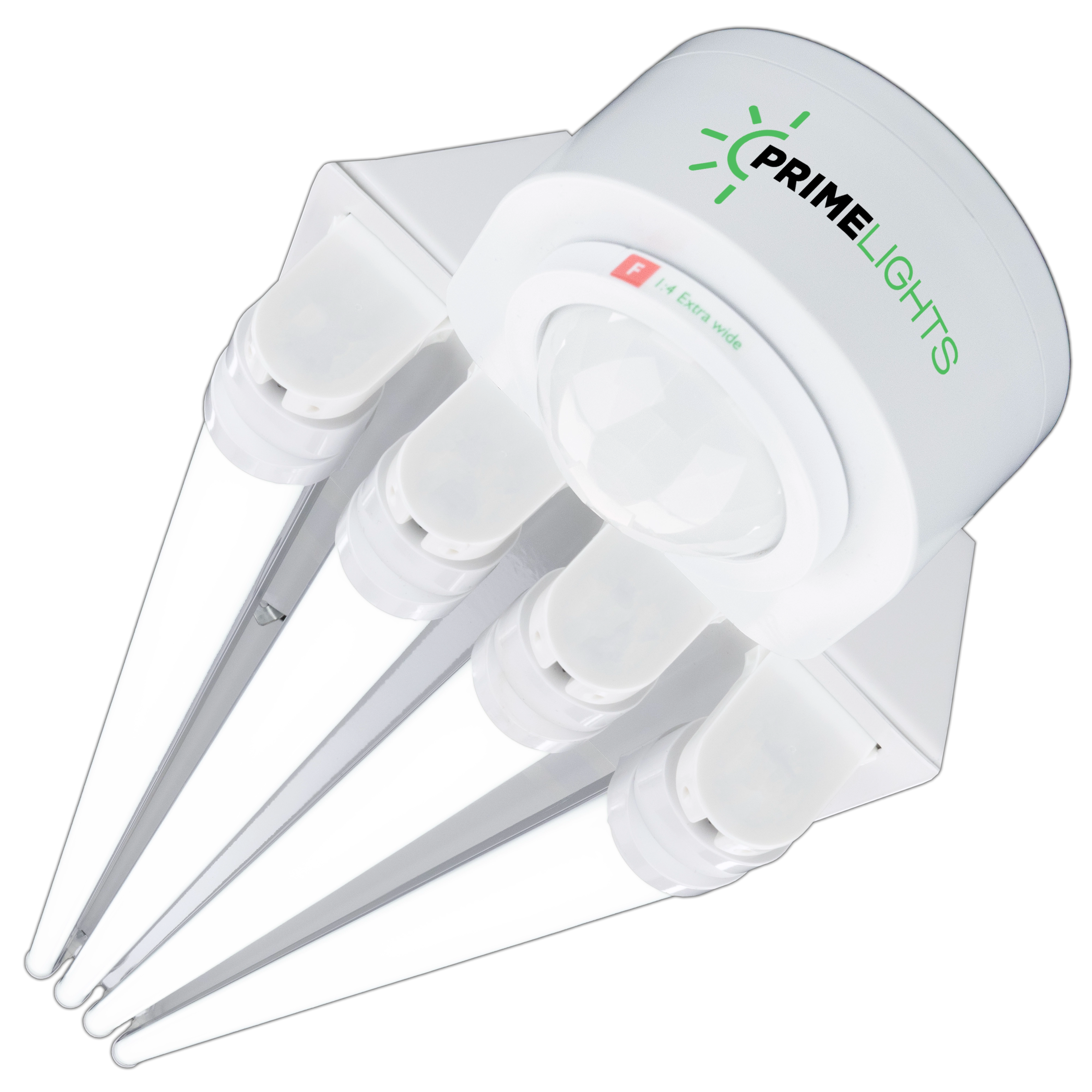 4ft. LED Motion Activated 4 Lamp STINGRAY® GEN 2 (Up to 15 ft Mounting Height) 80W - 14,400 Lumens - Clear/Frosted