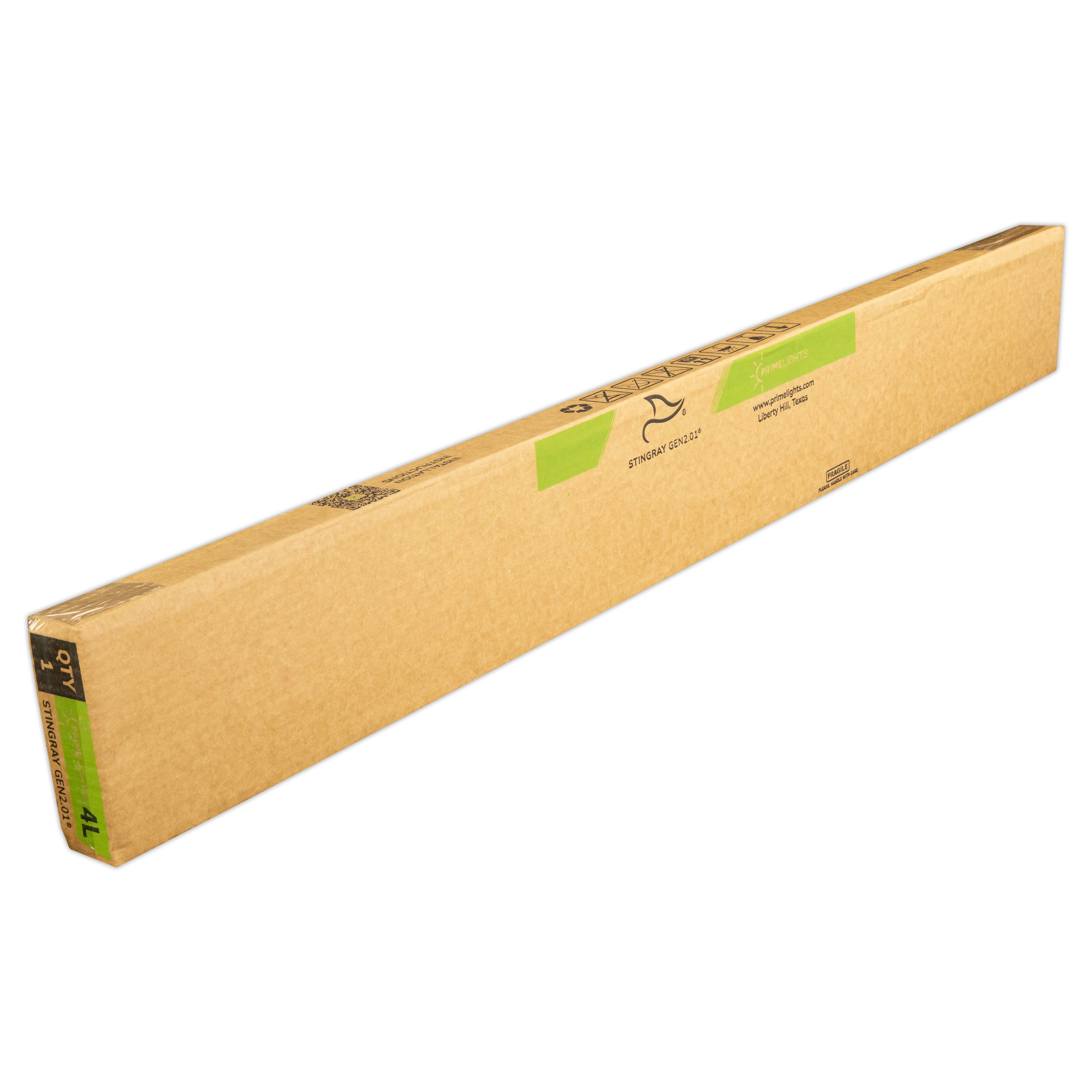 4ft. LED Motion Activated 4 Lamp STINGRAY® GEN 2 (Up to 15 ft Mounting Height) 80W - 14,400 Lumens - Clear/Frosted