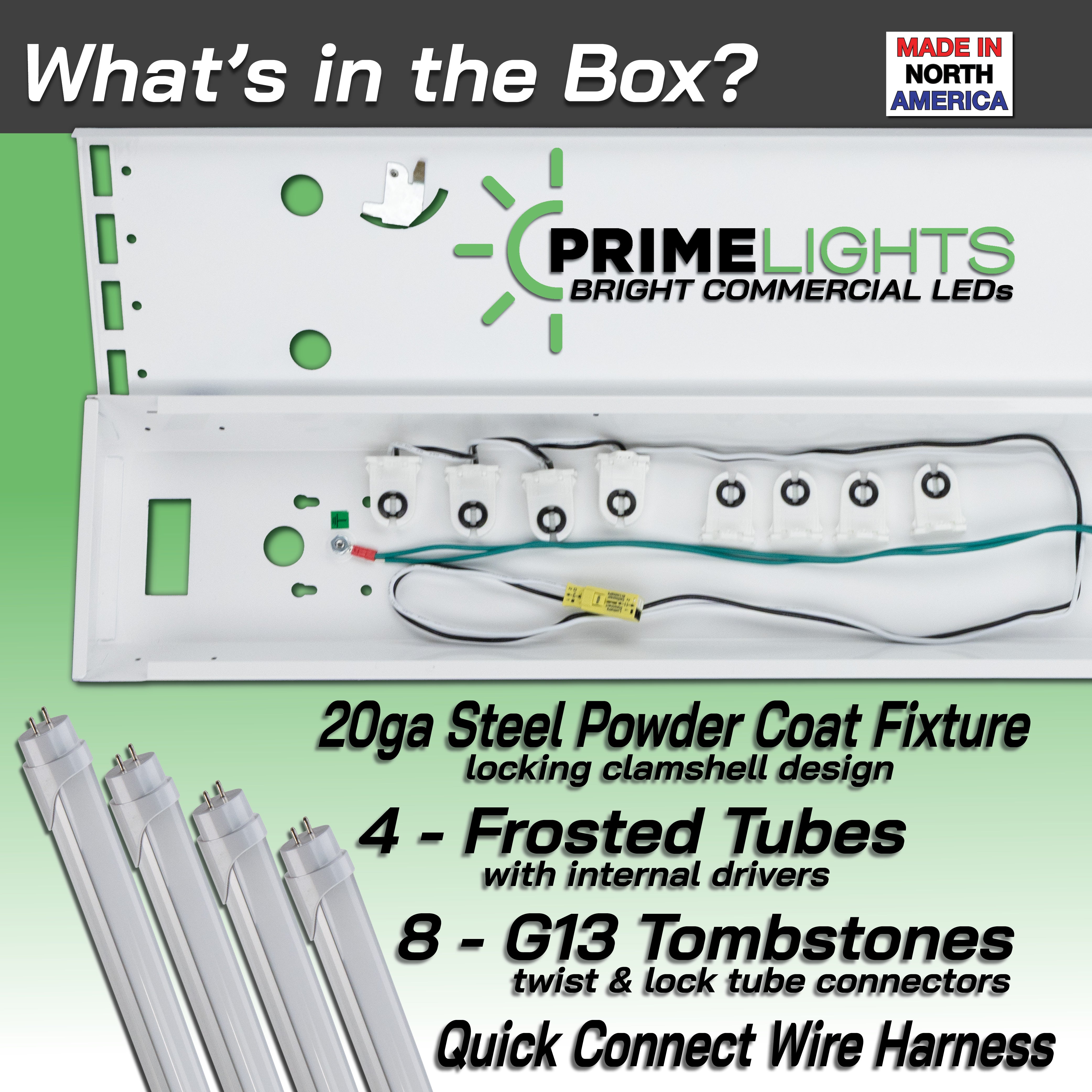 4ft. LED 4 Lamp STINGRAY® GEN 2 (Up to 15 ft Mounting Height) 80W - 14,400 Lumens - Clear/Frosted