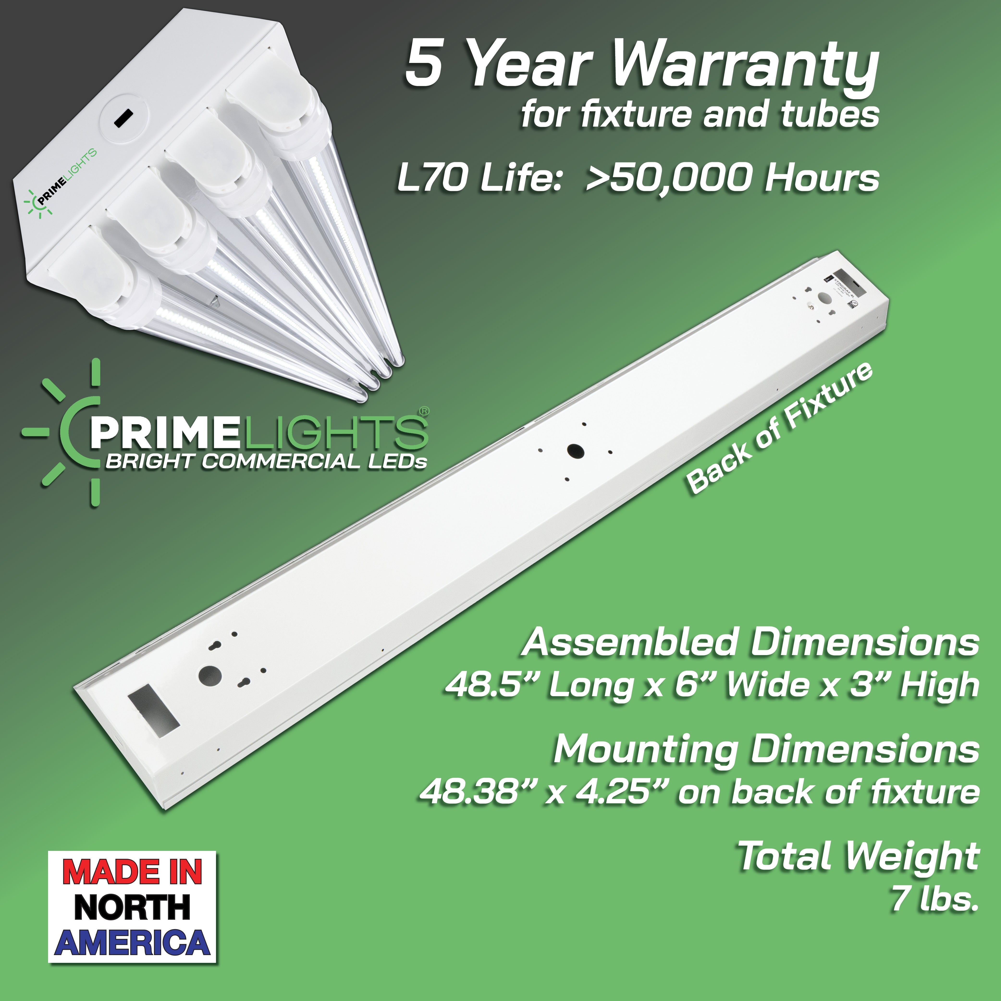 4ft. LED 4 Lamp STINGRAY® GEN 2 (Up to 15 ft Mounting Height) 80W - 14,400 Lumens - Clear/Frosted