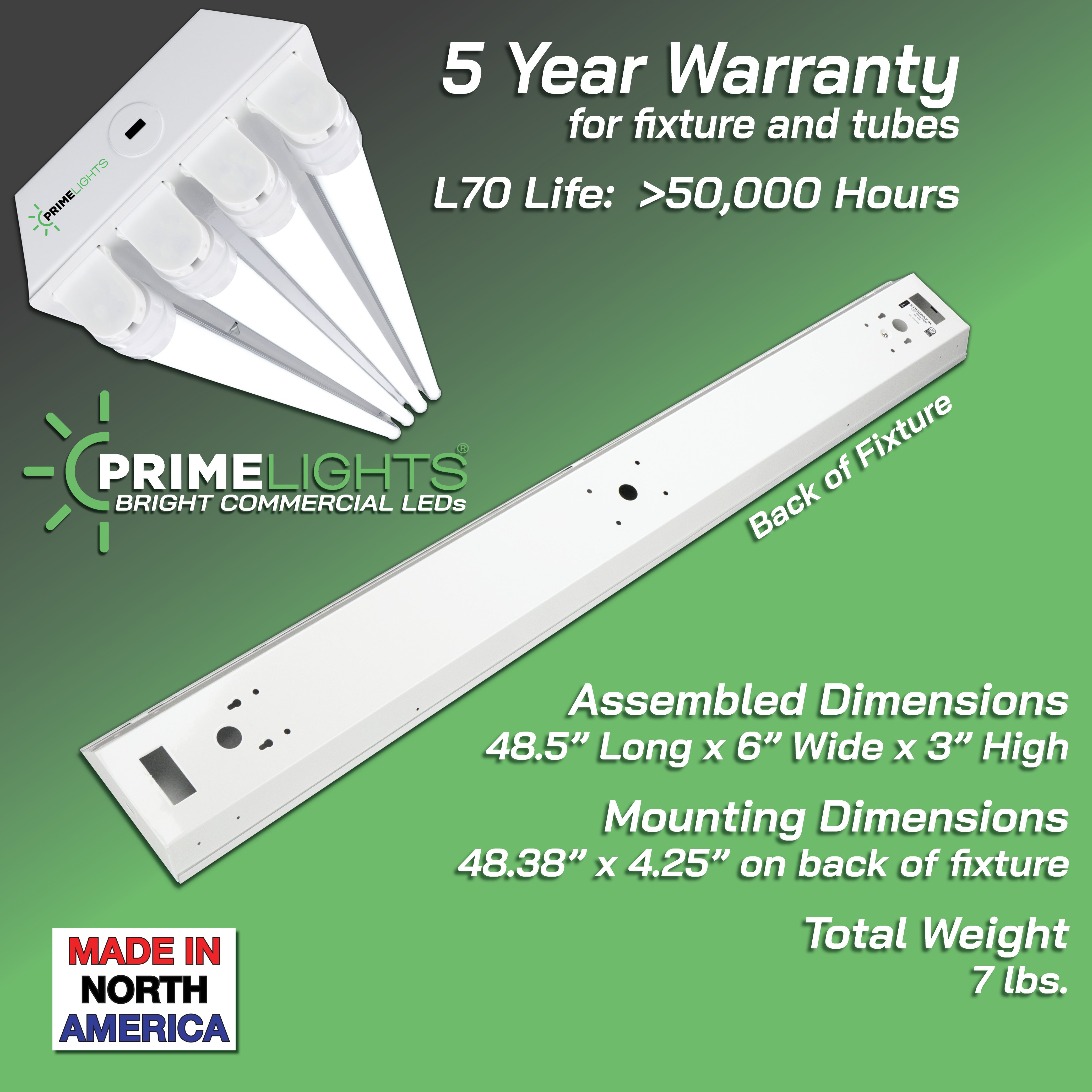 4ft. LED 4 Lamp STINGRAY® GEN 2 (Up to 15 ft Mounting Height) 80W - 14,400 Lumens - Clear/Frosted