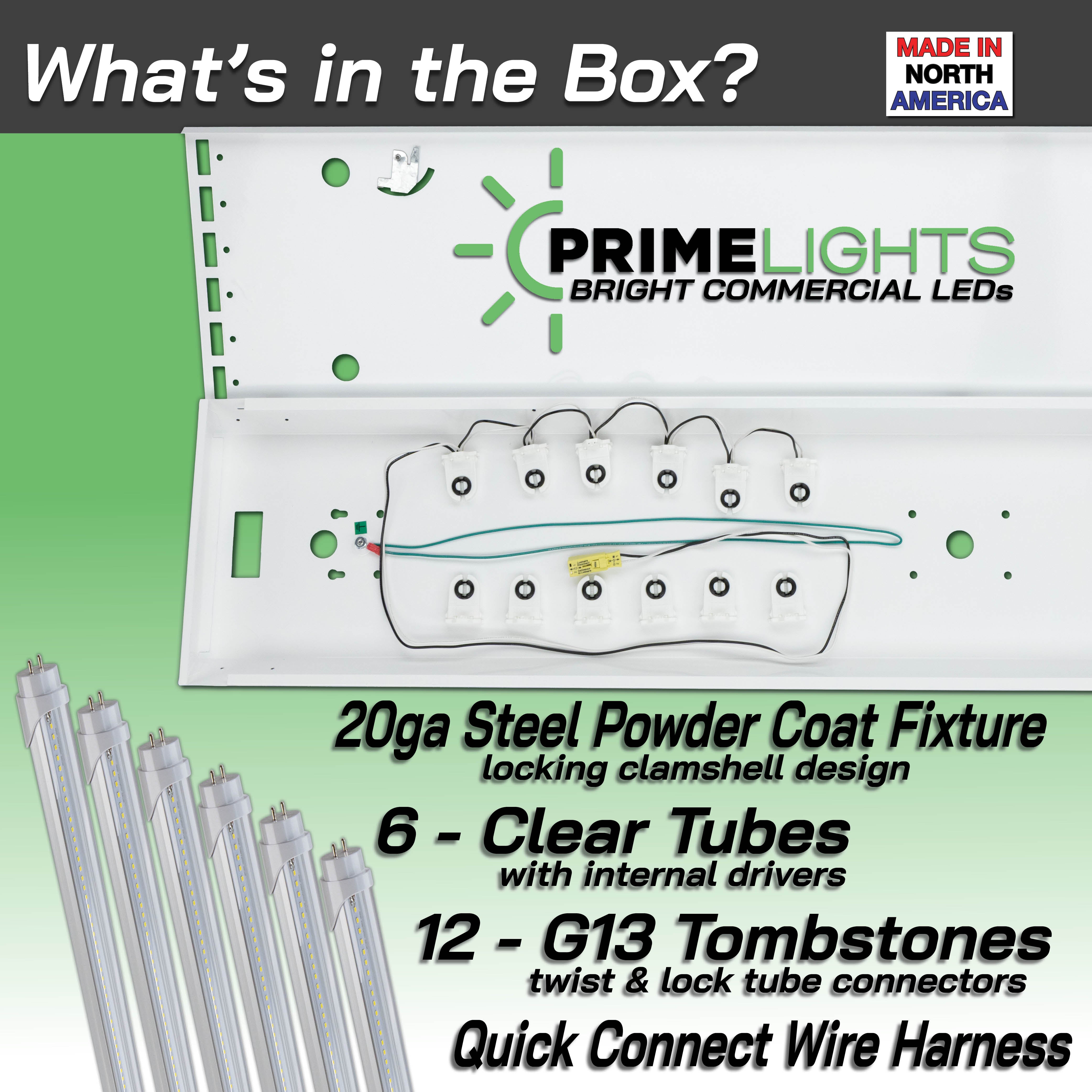 4ft. LED 6 Lamp STINGRAY®  GEN 2 (Up to 30 ft Mounting Height) 120W - 21,600 Lumens - Clear/Frosted