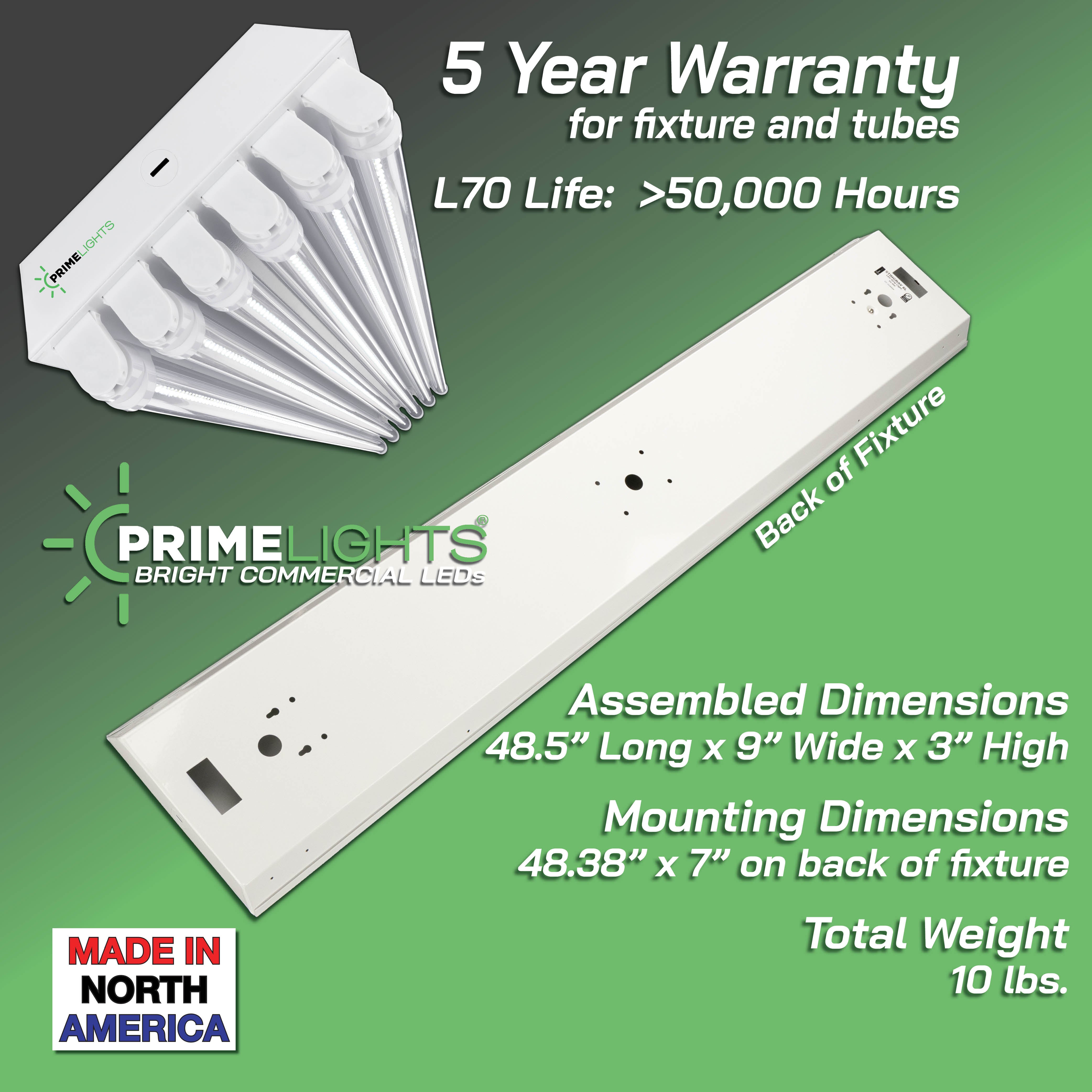 4ft. LED 6 Lamp STINGRAY®  GEN 2 (Up to 30 ft Mounting Height) 120W - 21,600 Lumens - Clear/Frosted