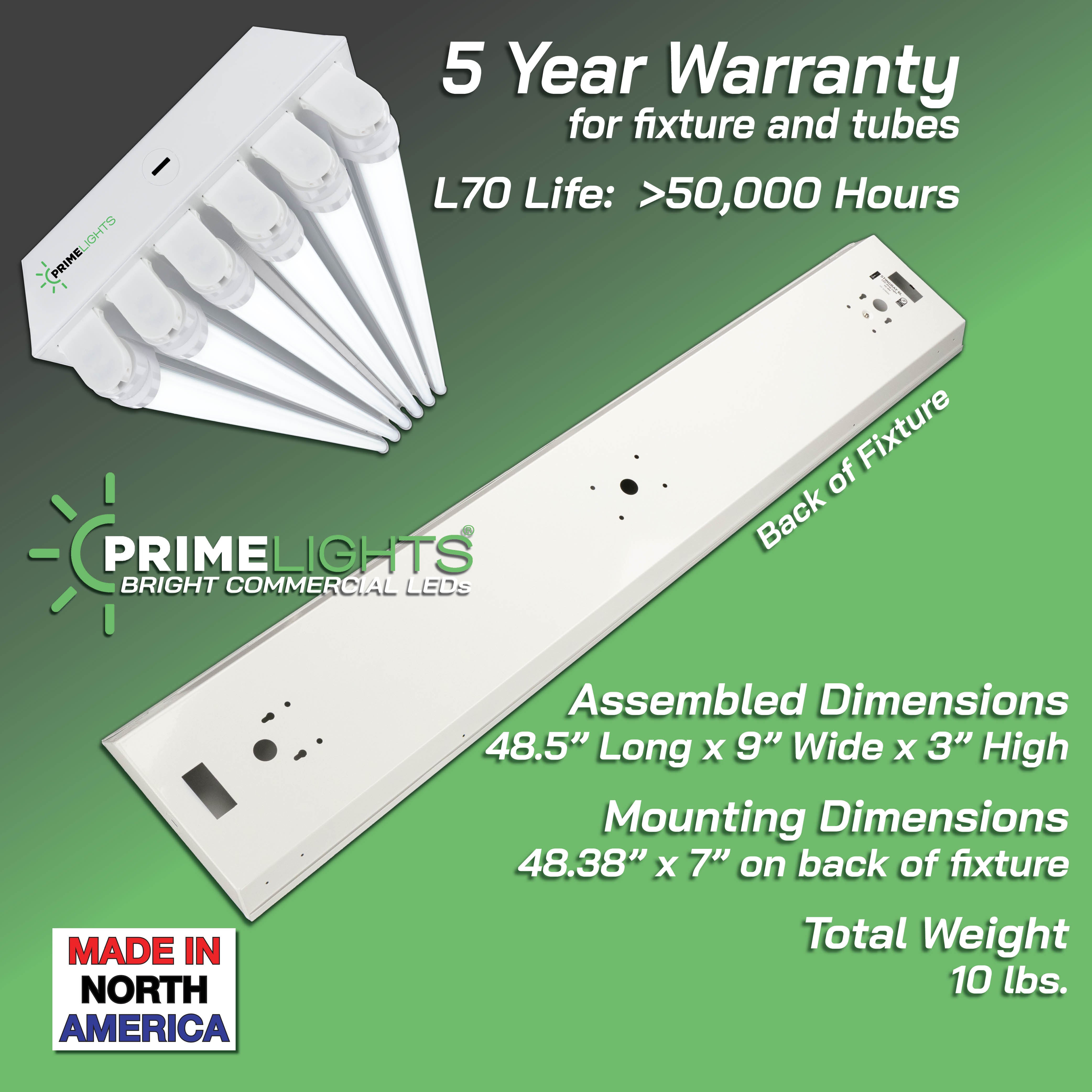 4ft. LED 6 Lamp STINGRAY®  GEN 2 (Up to 30 ft Mounting Height) 120W - 21,600 Lumens - Clear/Frosted