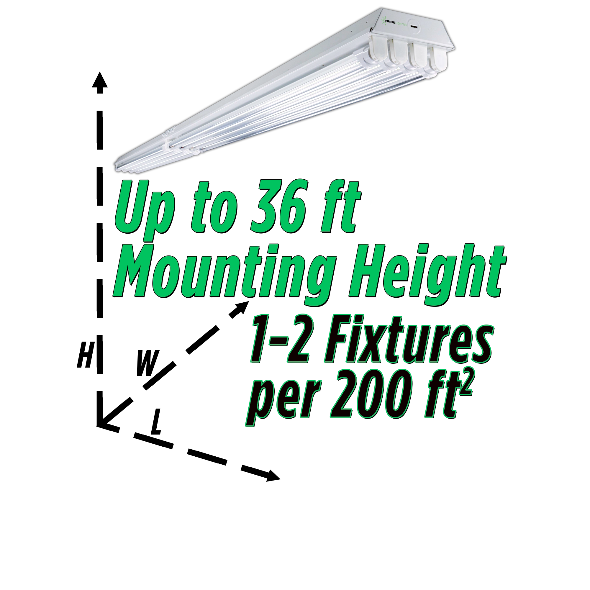 8ft. LED 8 Lamp STINGRAY® GEN 2 (Up to 36 ft Mounting Height) 160W - 28,800 Lumens - Clear/Frosted