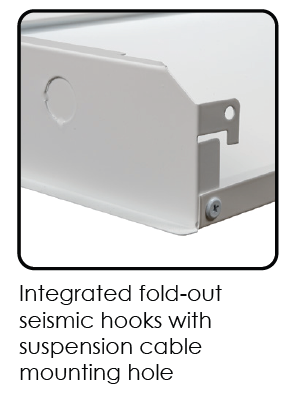 Energetic Lighting E5T4A3445D Adjustable CCT & Wattage LED Center Basket Troffer