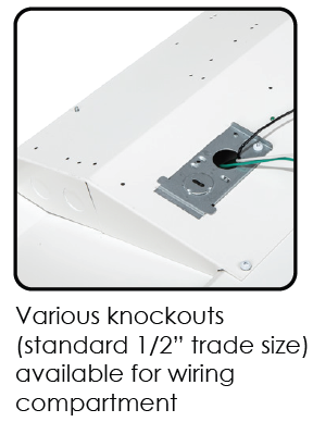 Energetic Lighting E5T4A3445D Adjustable CCT & Wattage LED Center Basket Troffer