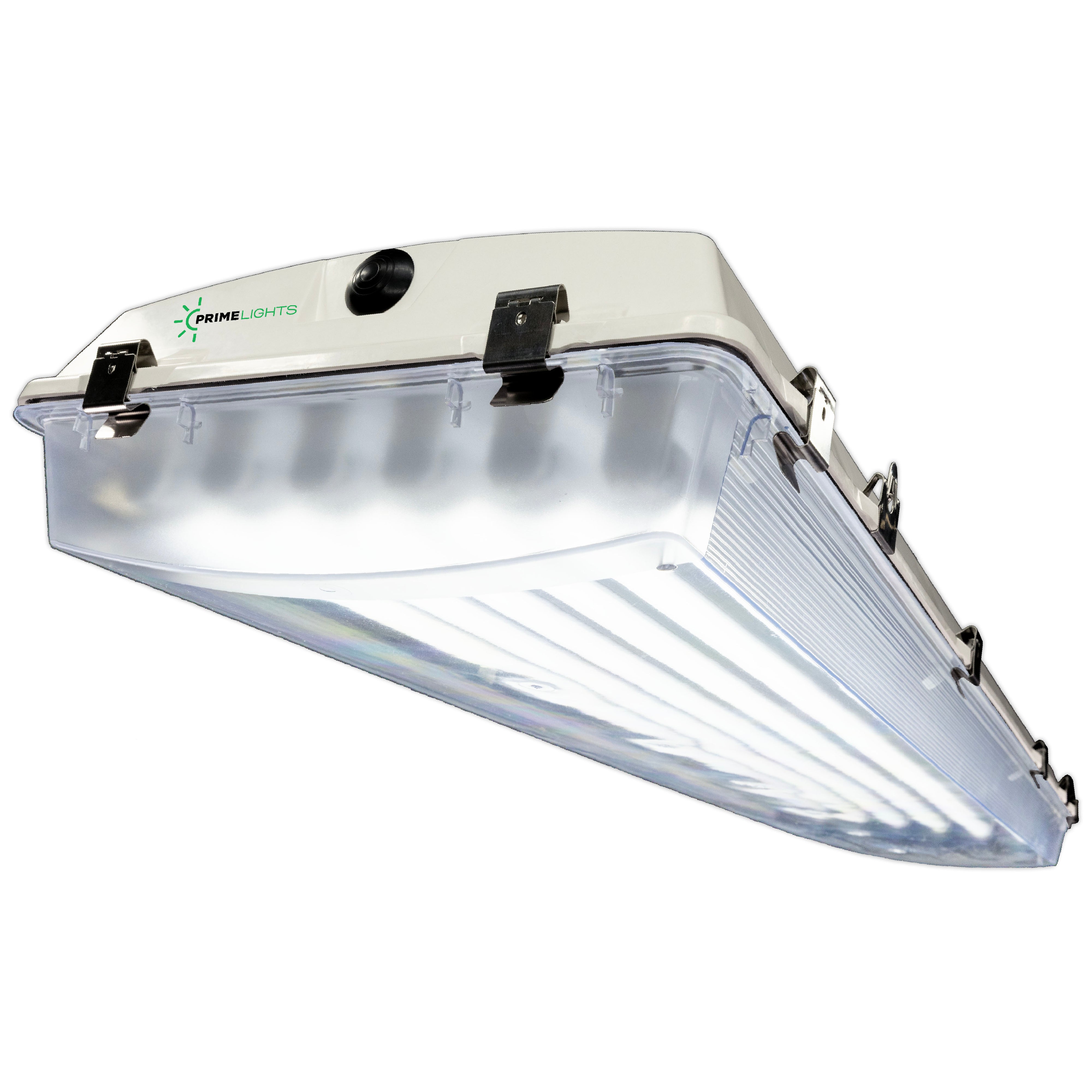 HAWKEYE 4 LED Utility Shop Light 4' T8 Vaportight Fixture 80 Watt Instant-On Frosted Lamps 14,440 Lumens
