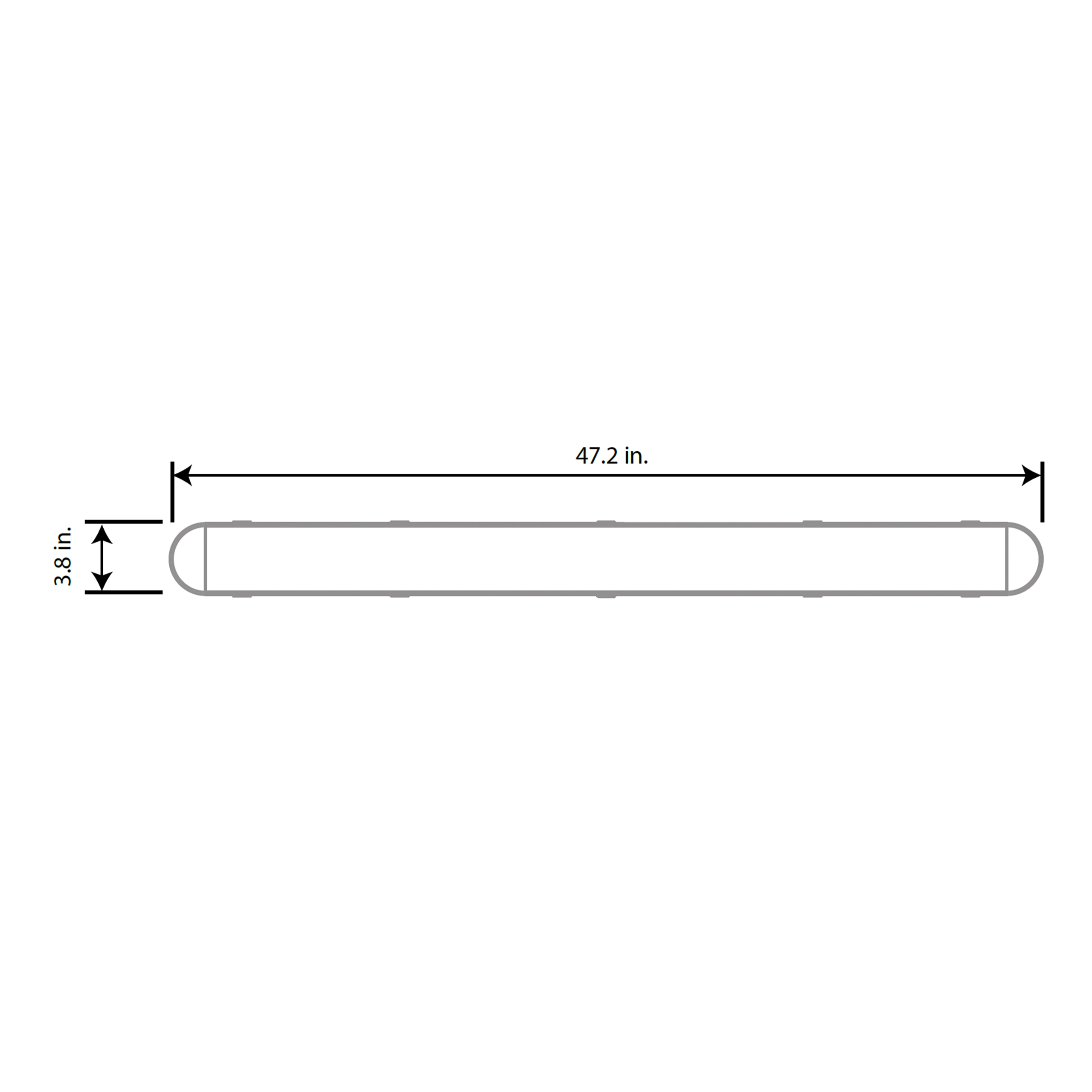 4' ft. Up to 45W LED Vapor Tight Walk in Freezer Cooler Light -40°