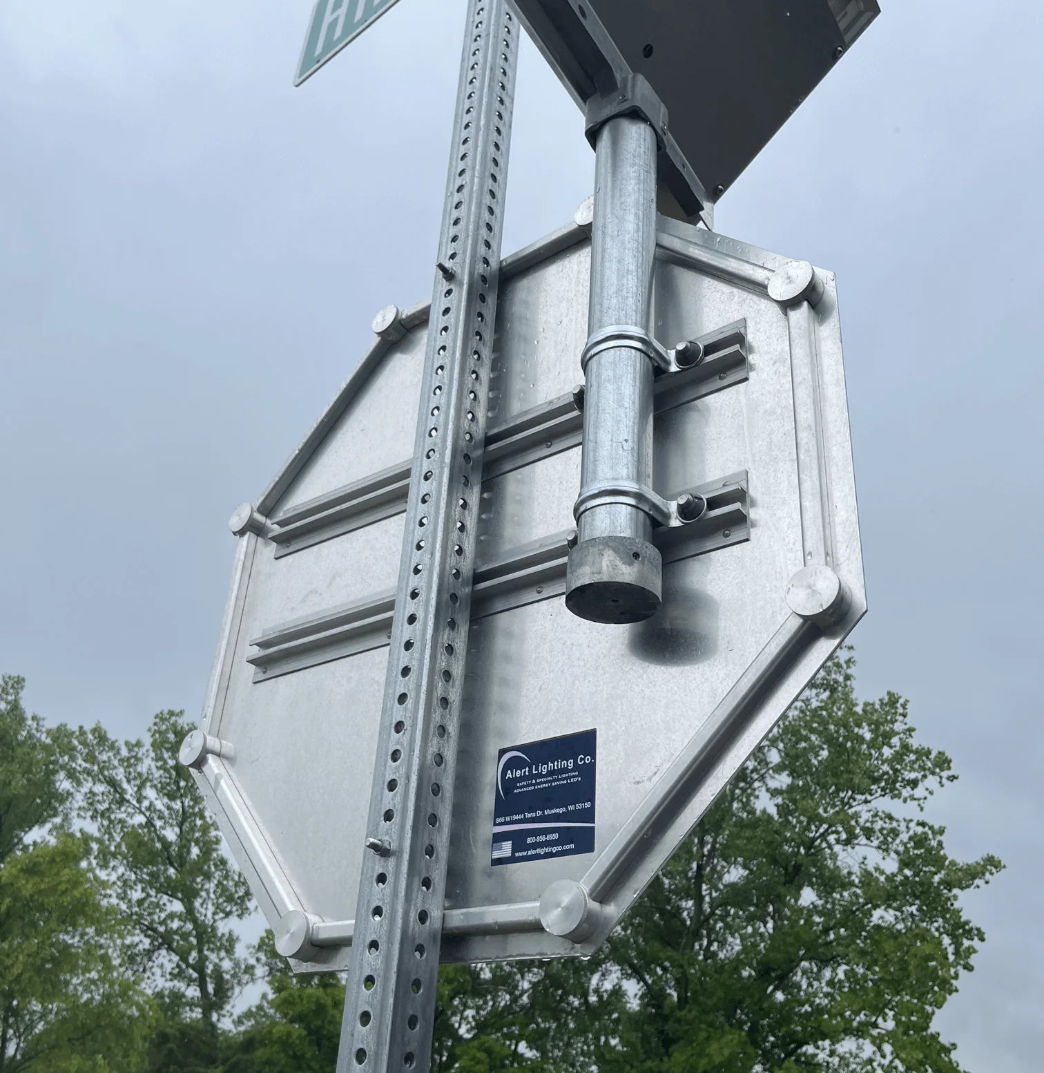 Solar LED Blinking Red Stop Sign 30" / 36" USA Made MUTCD Approved