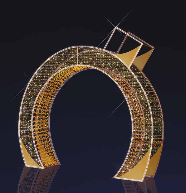 14.5ft LED Ornament Walkway Decor