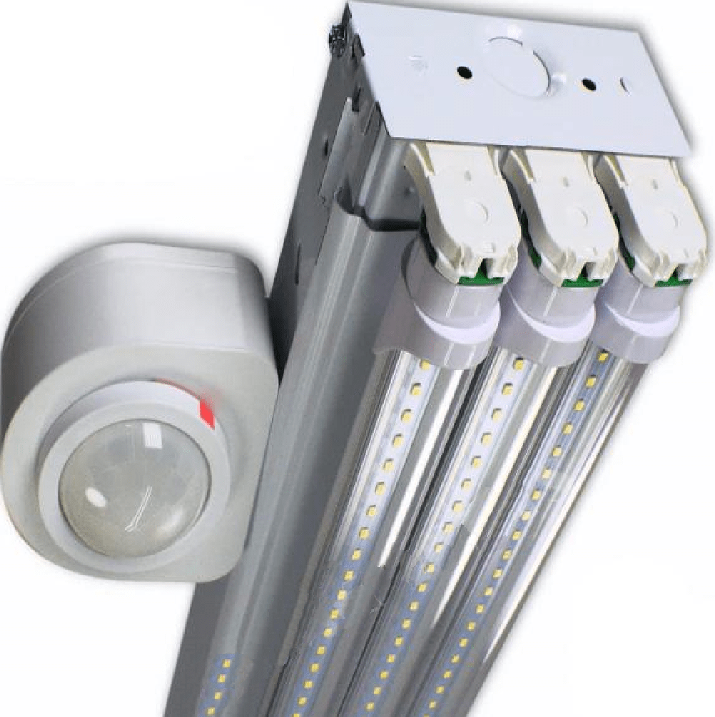 The BOLT-Motion Activated – 3 Lamp LED Shop Light – 9,300 Lumens (Clear Lens) - With Occ Sensor